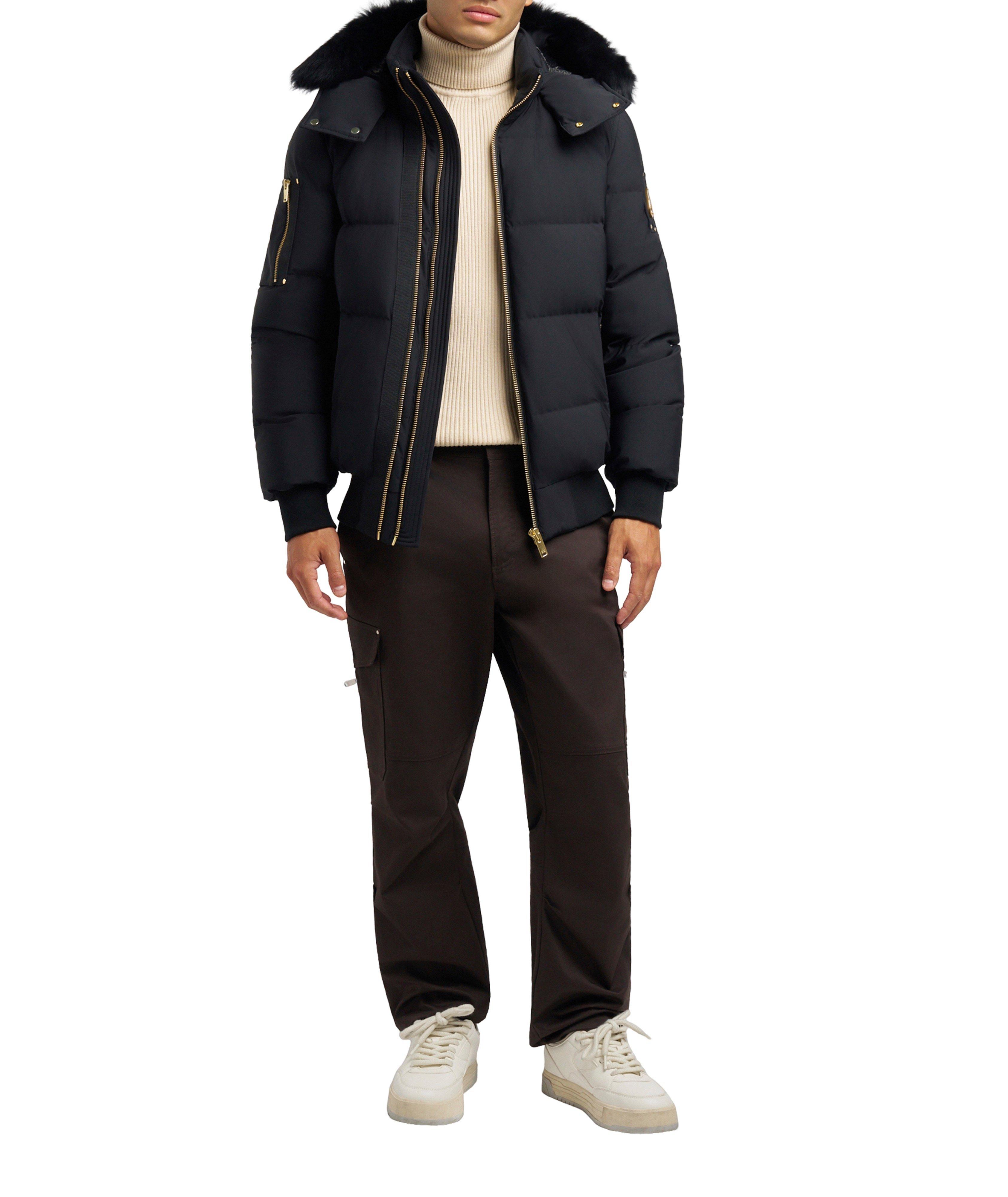 Nyluxe Stagg Hooded Shearling-Trim Bomber image 3