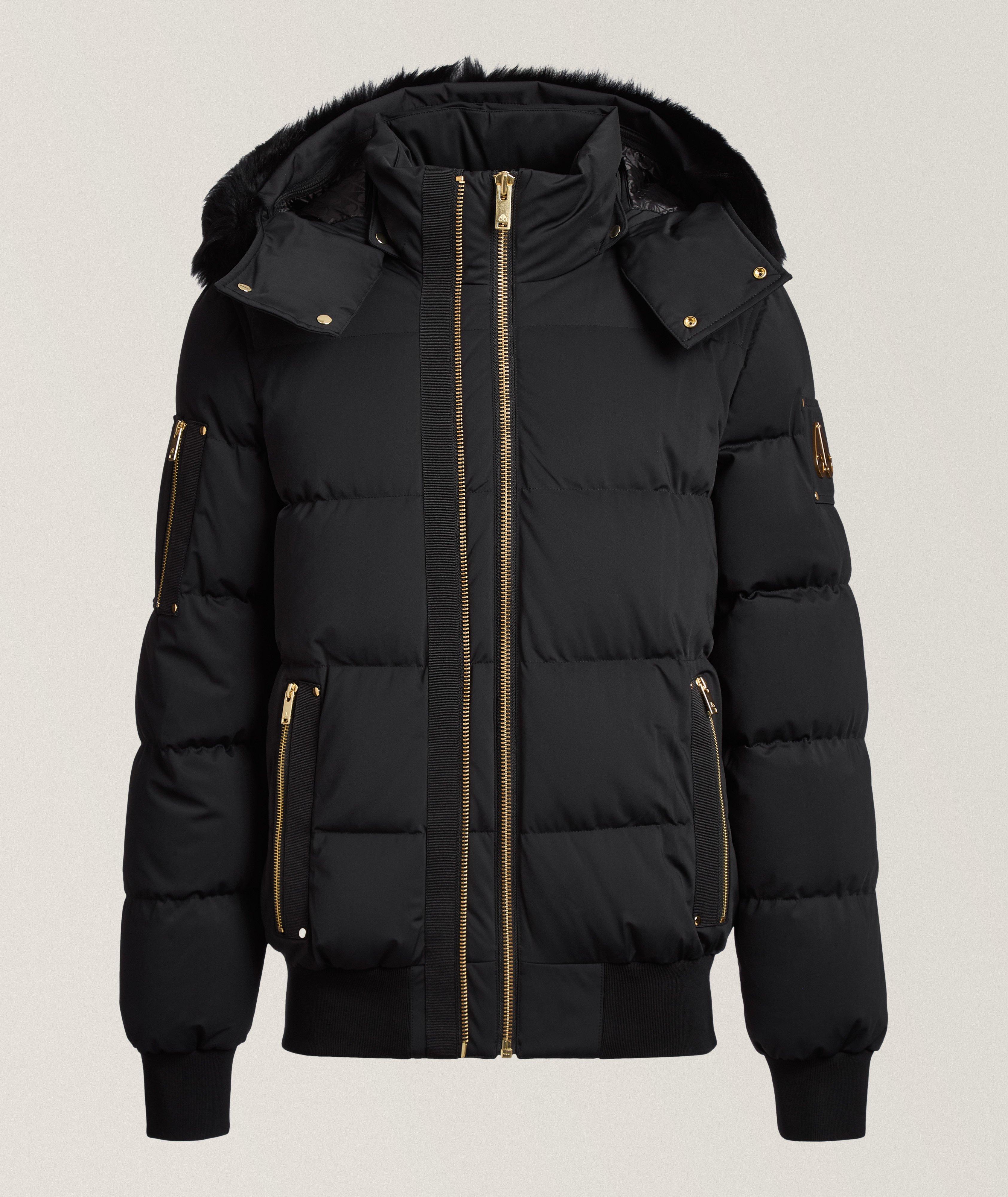 Nyluxe Stagg Hooded Shearling-Trim Bomber image 0