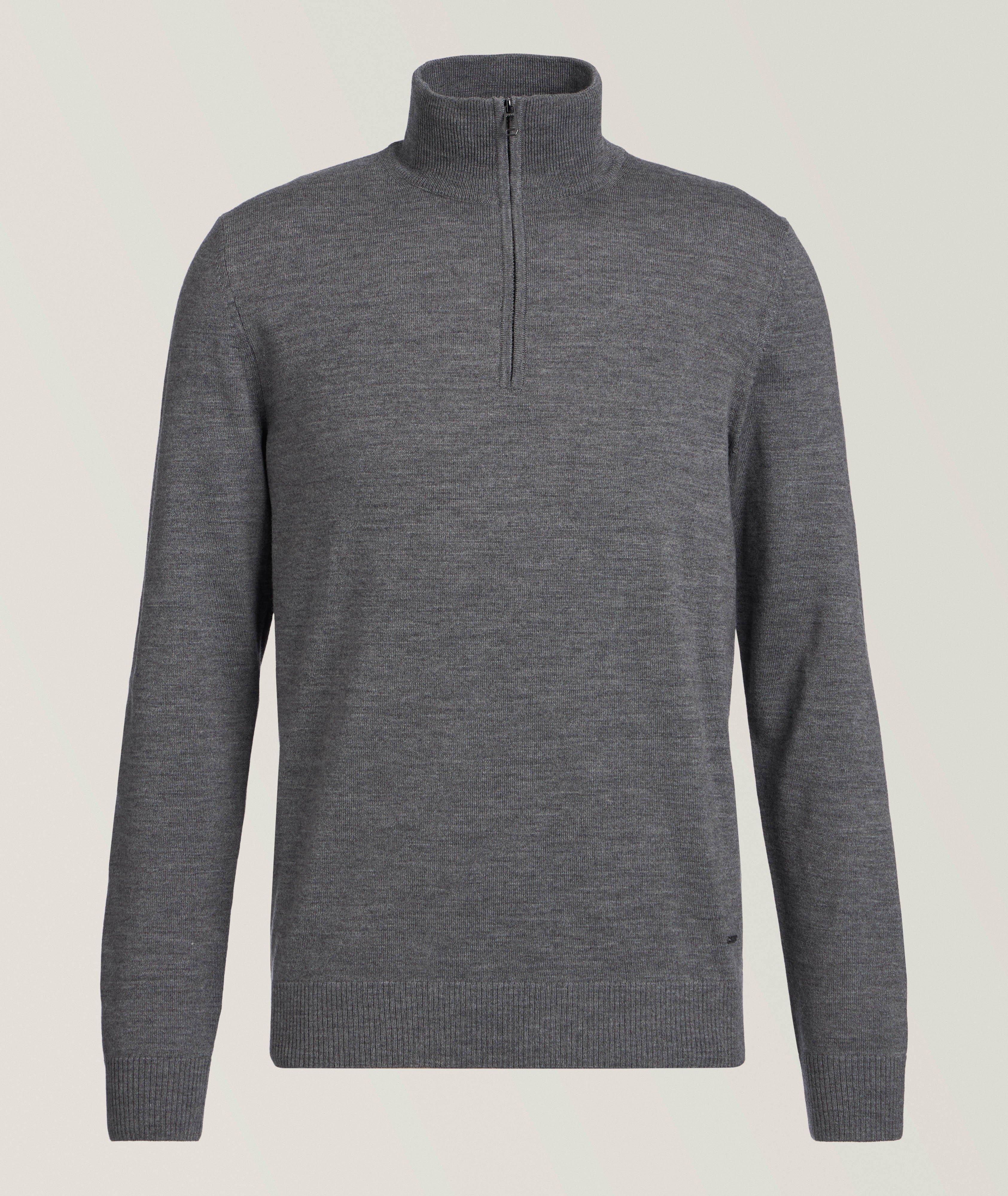 Merino Wool Quarter-Zip  Sweater image 0