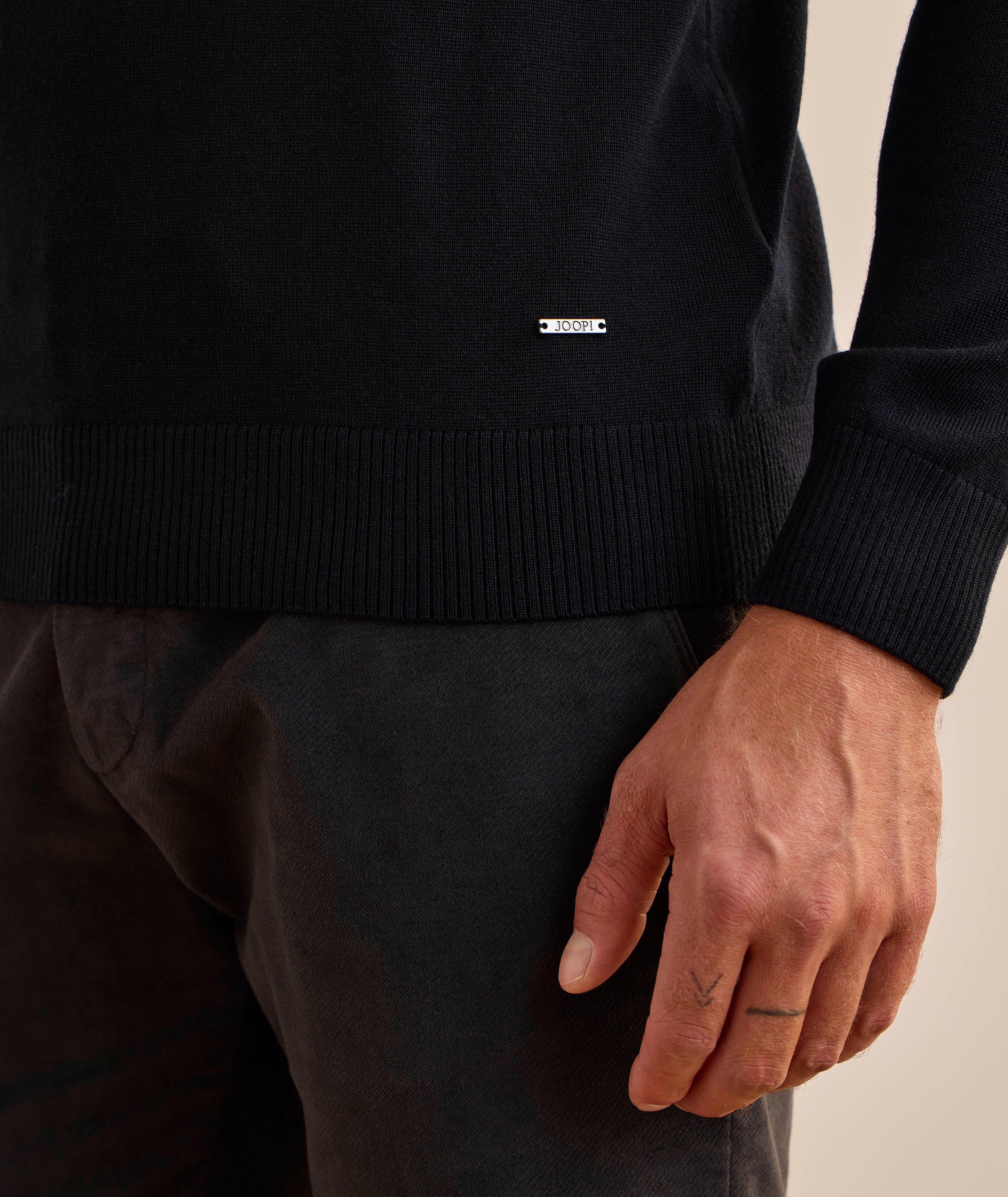 Polo zippé en laine mérinos image 3