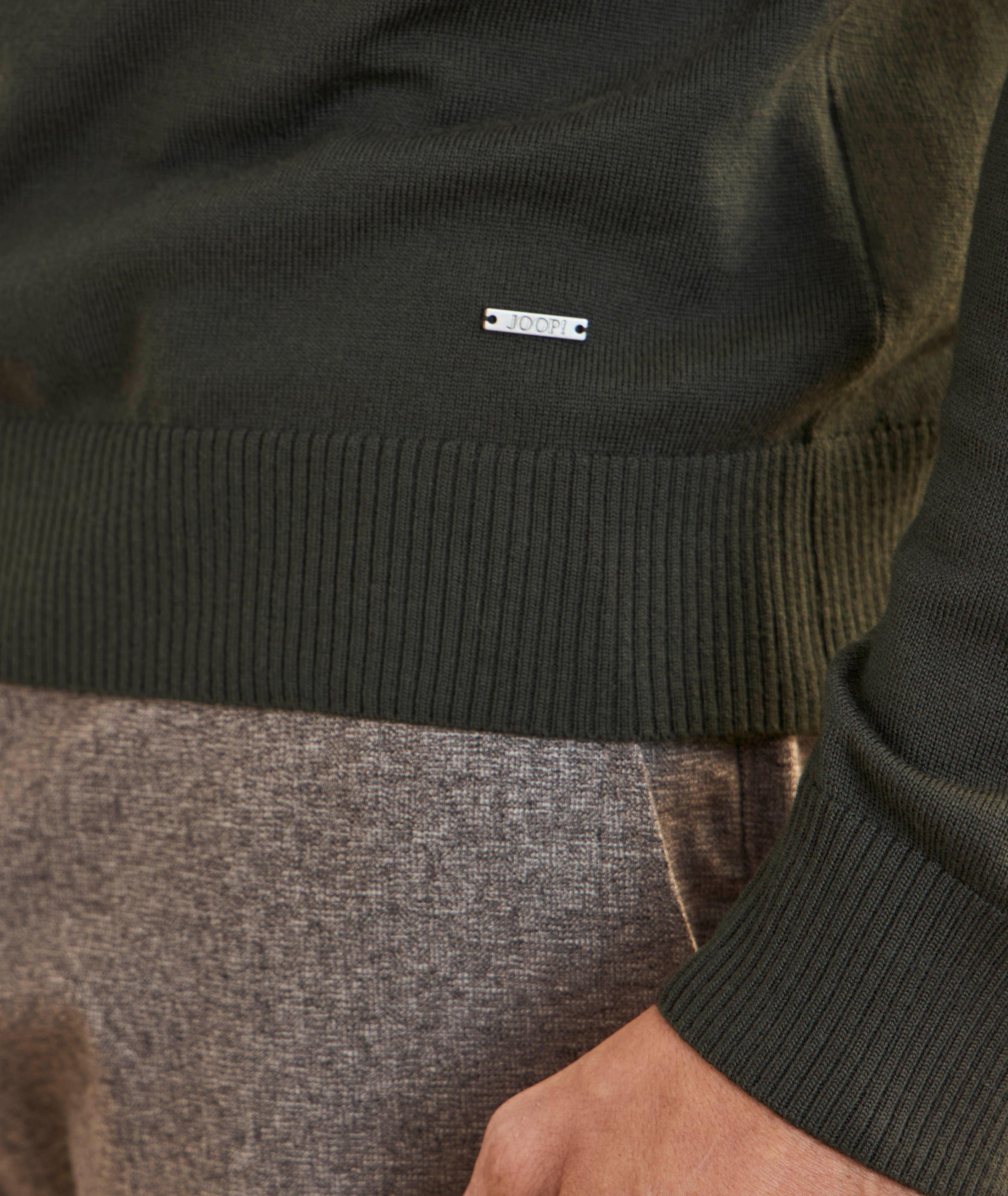 Pull en laine mérinos à glissière partielle image 3