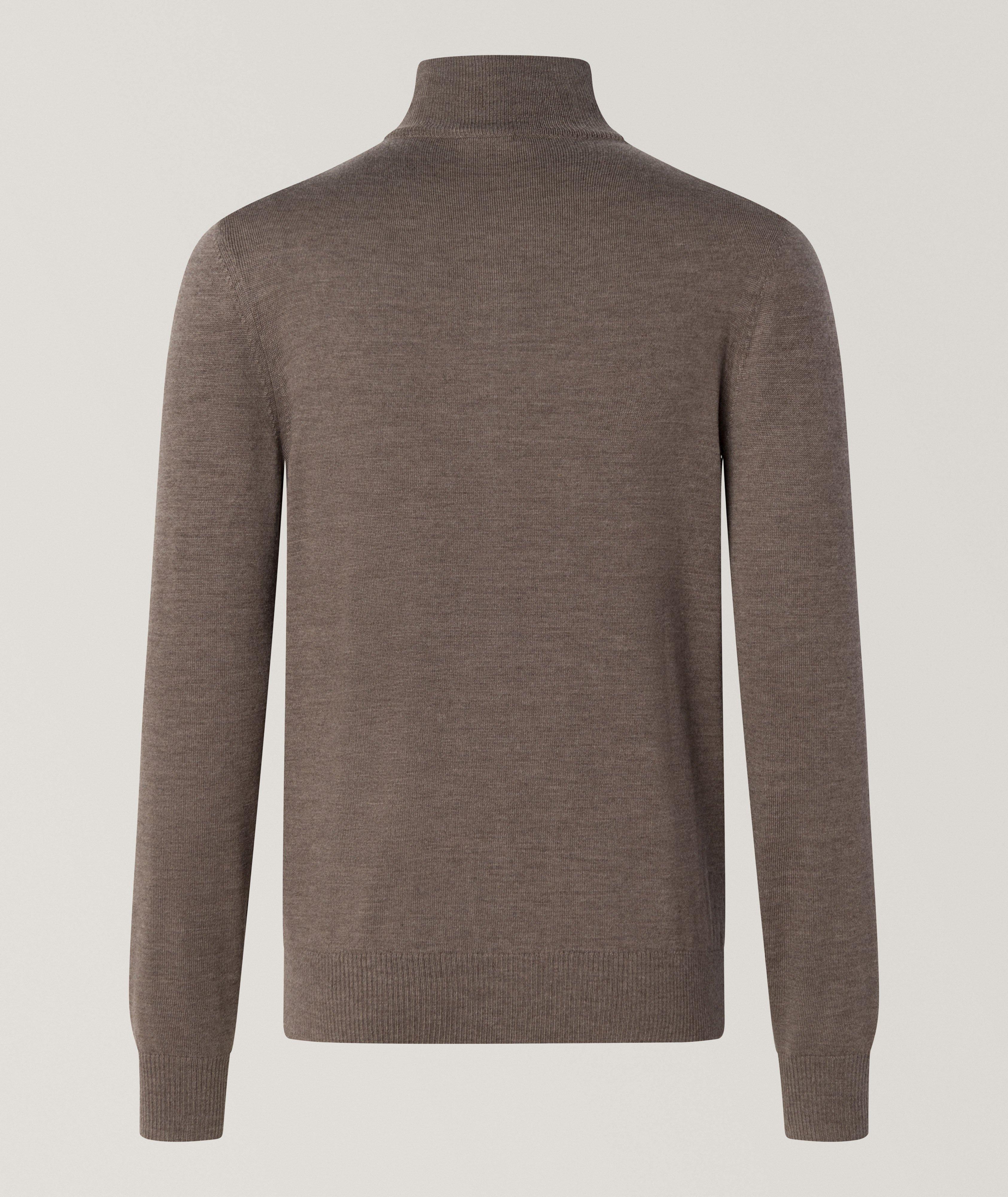 Pull en laine mérinos à glissière image 1