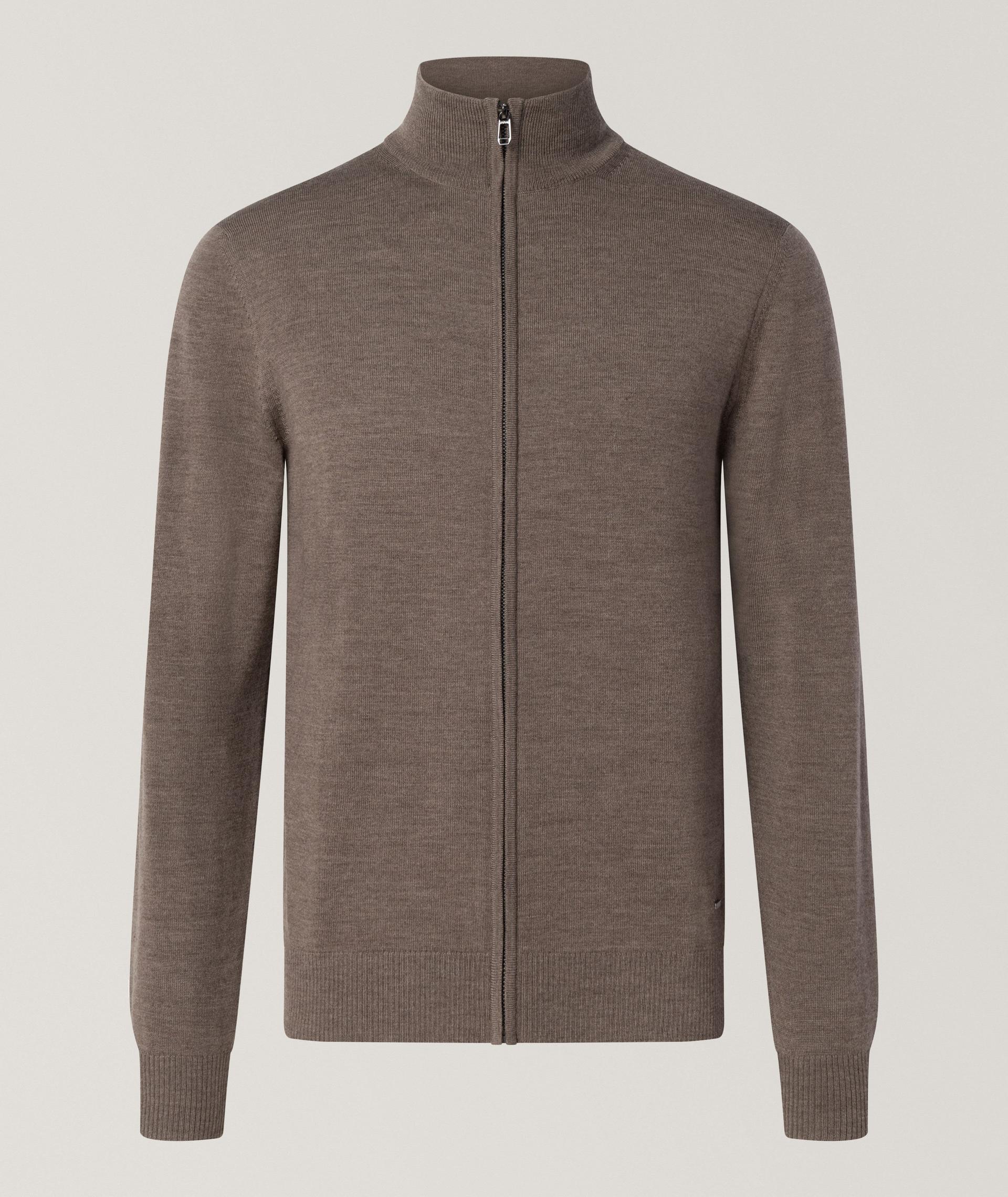 Pull en laine mérinos à glissière image 0