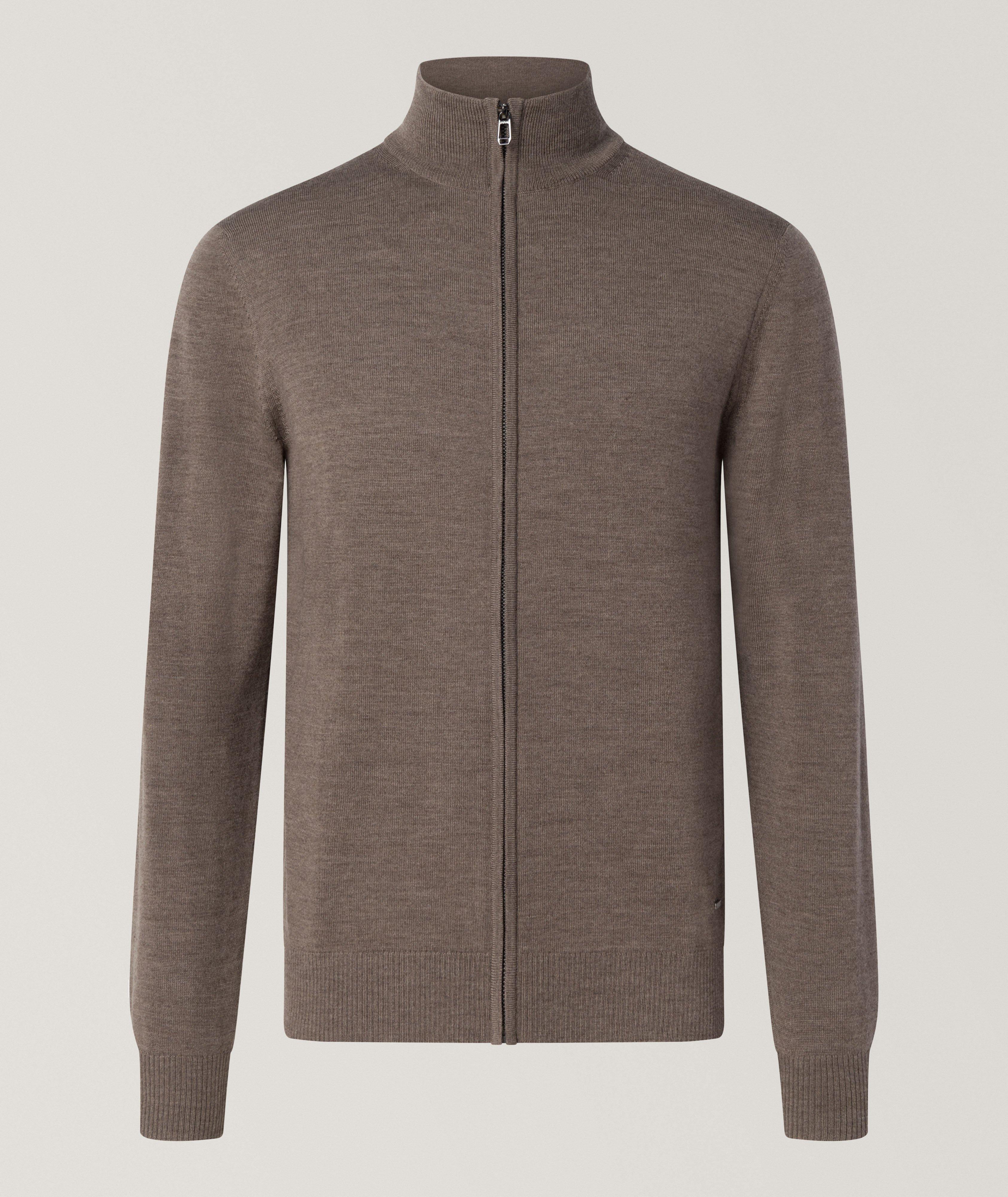 Pull en laine mérinos à glissière image 0