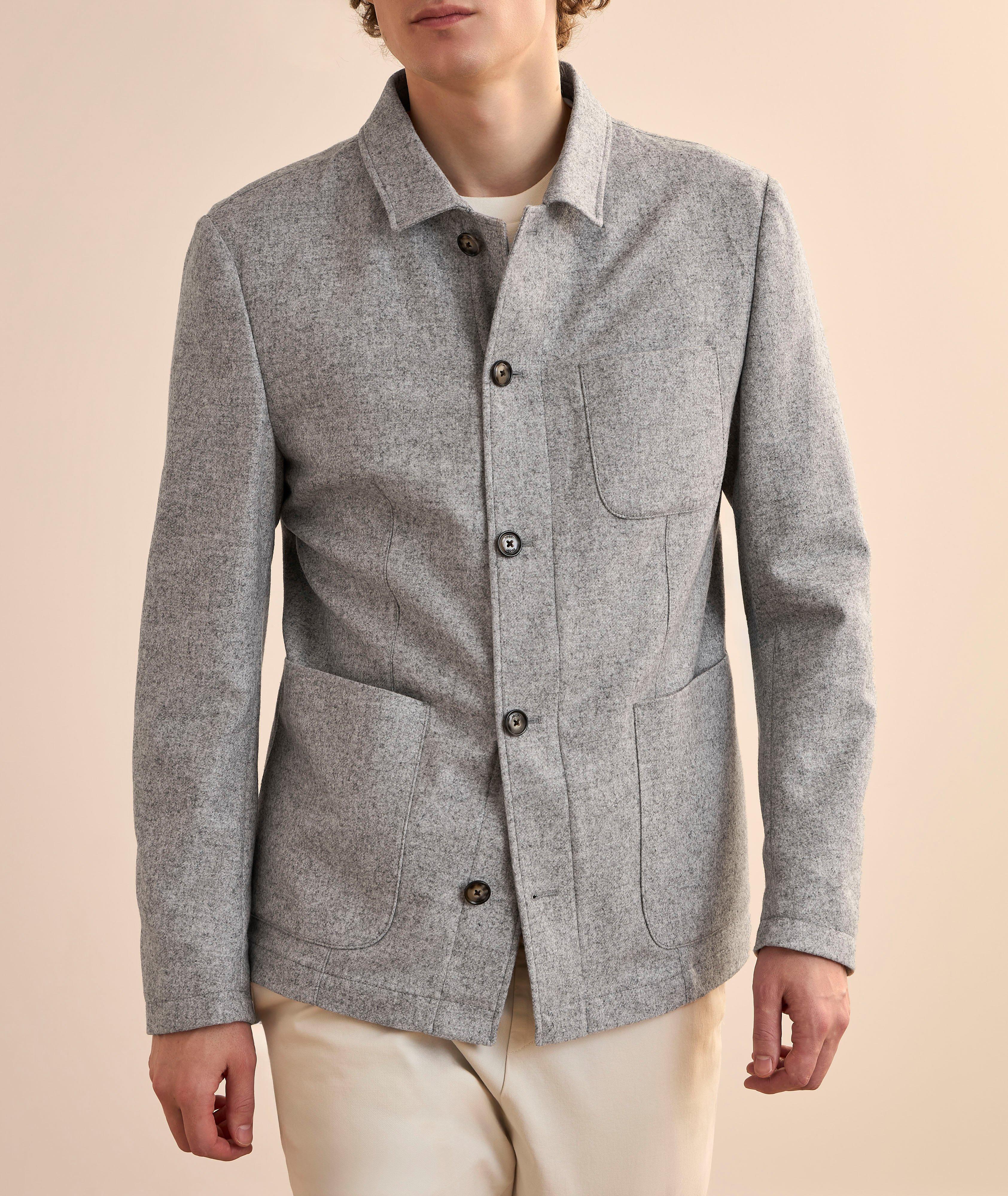Marled Wool Overshirt image 2