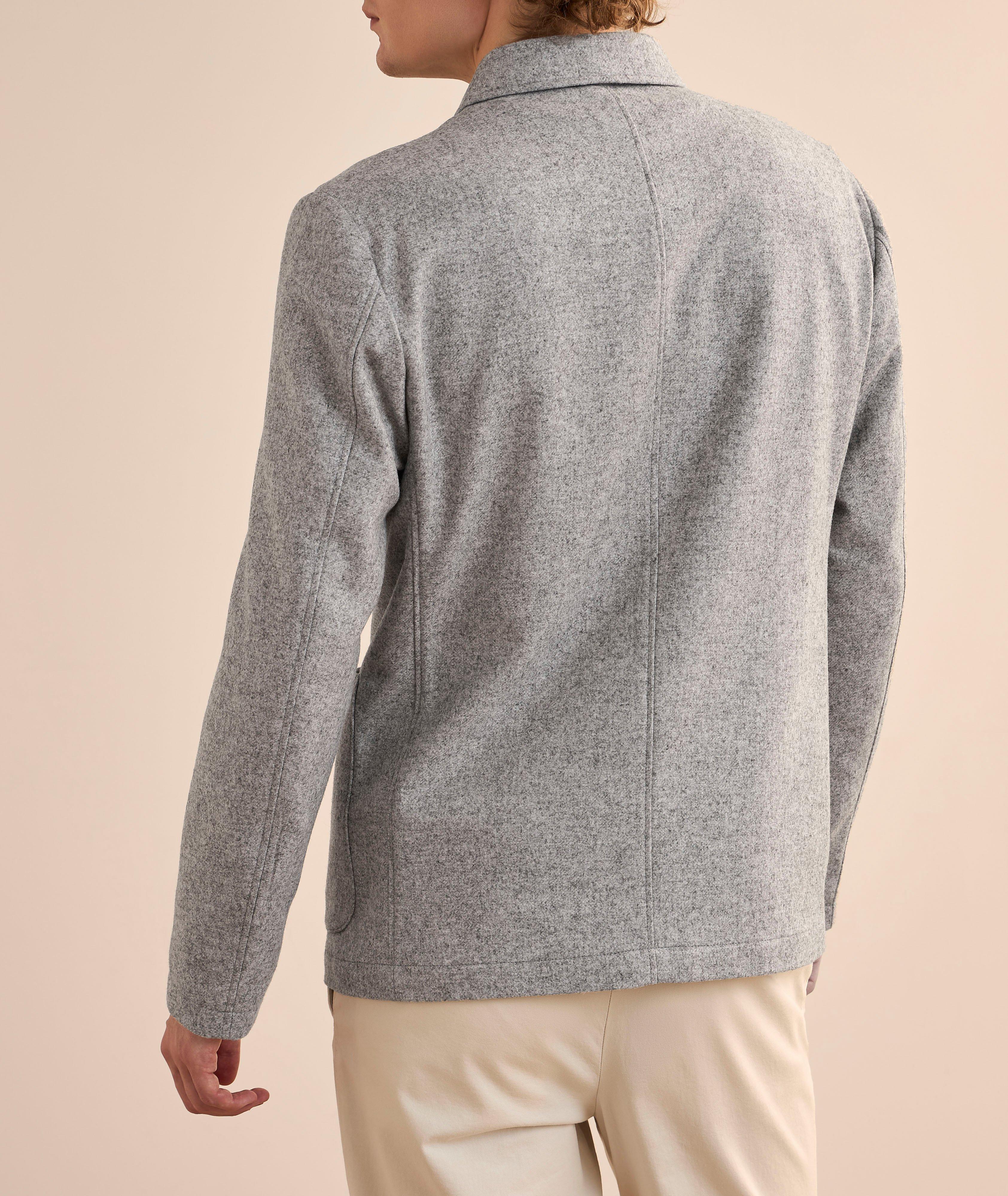 Marled Wool Overshirt image 3