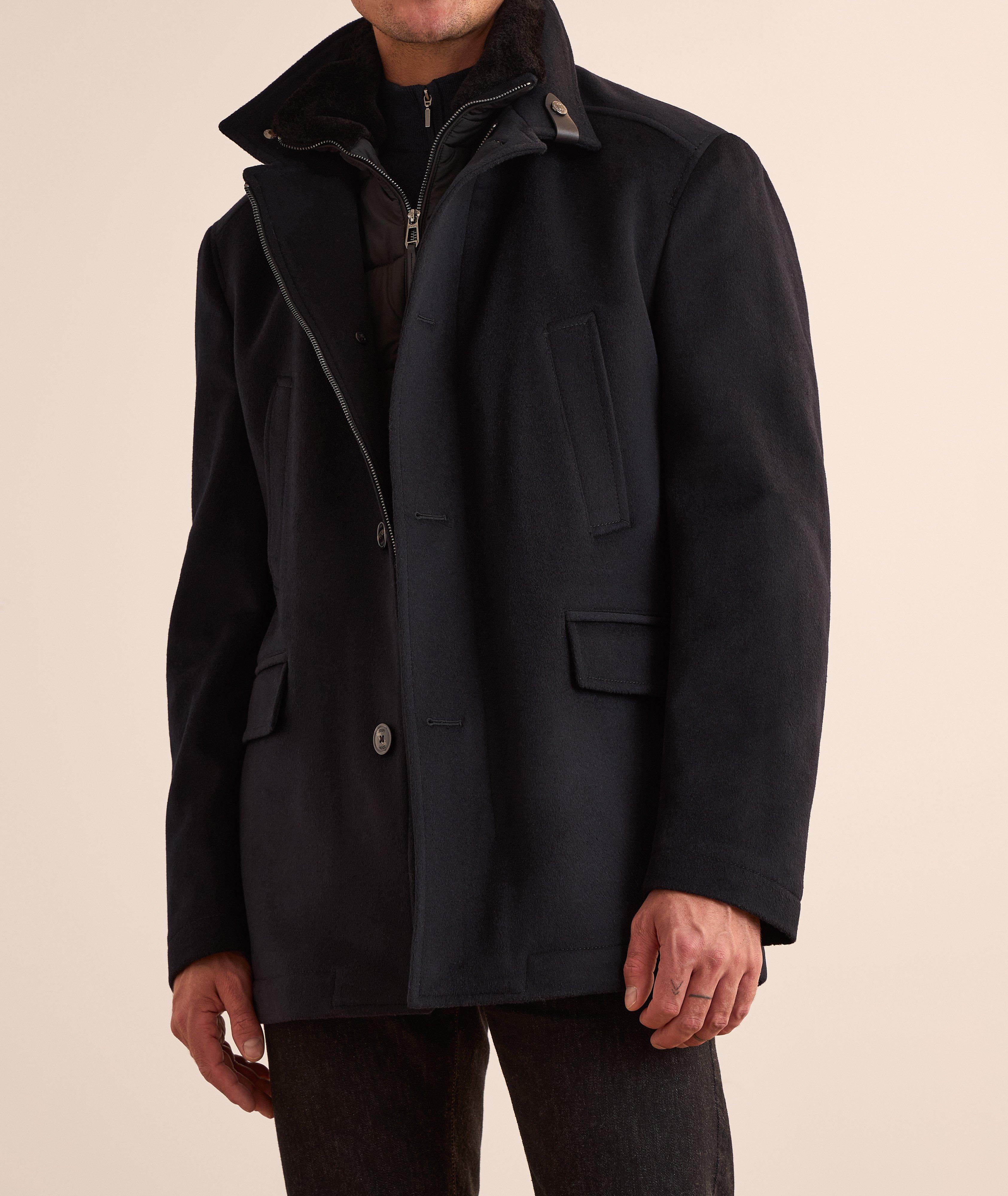 Gary Faux Fur Bib Coat image 2