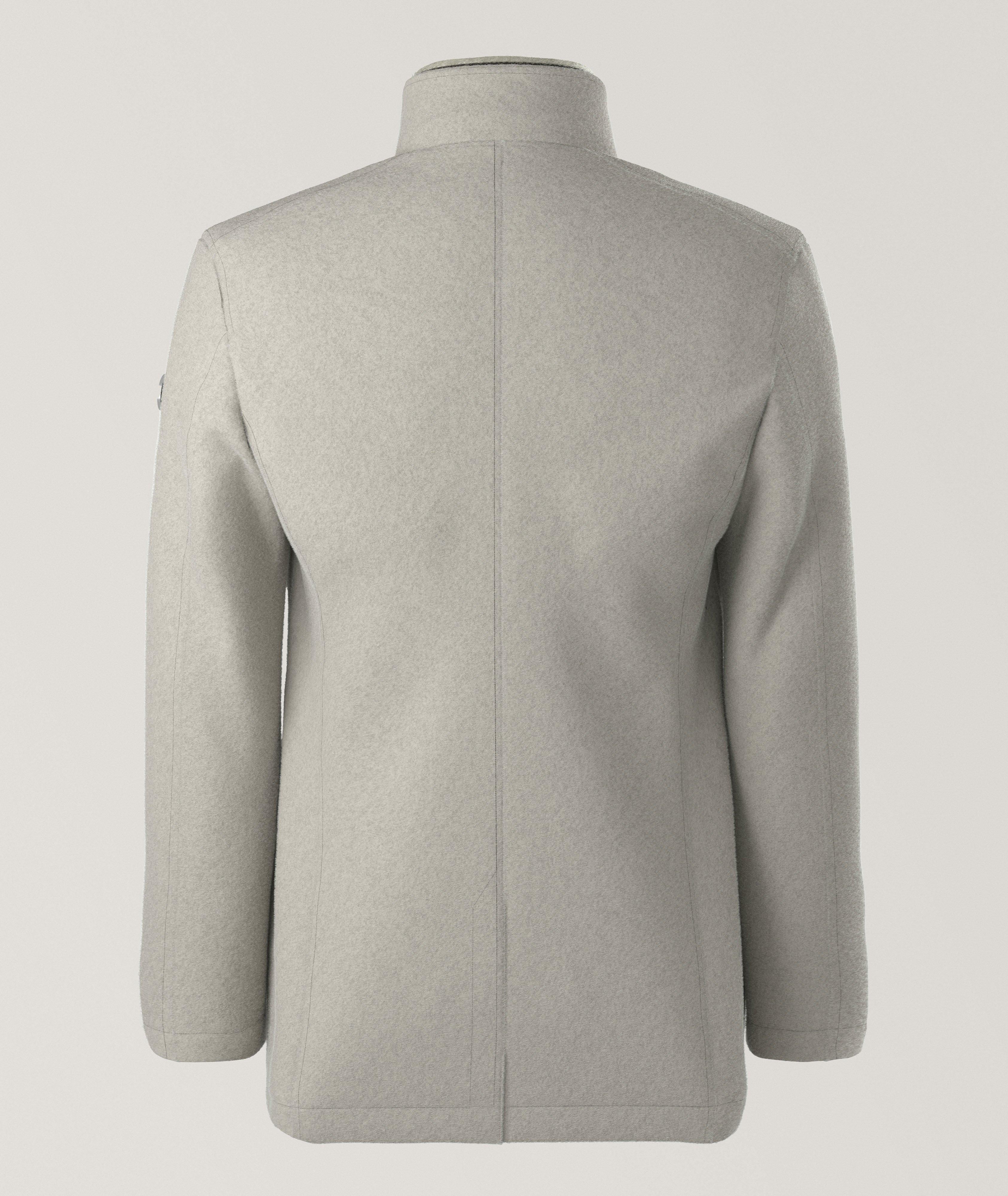 Manteau Gary en mélange laine à empiècement image 1