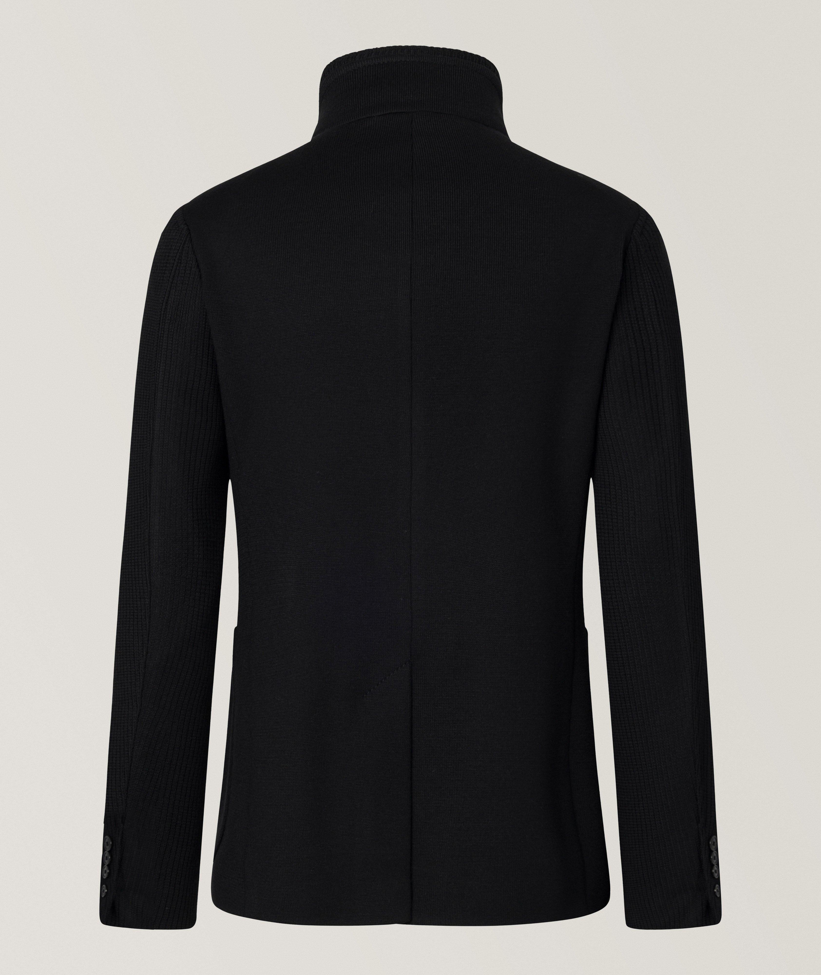 Knit Bib Wool-Blend Jacket image 1