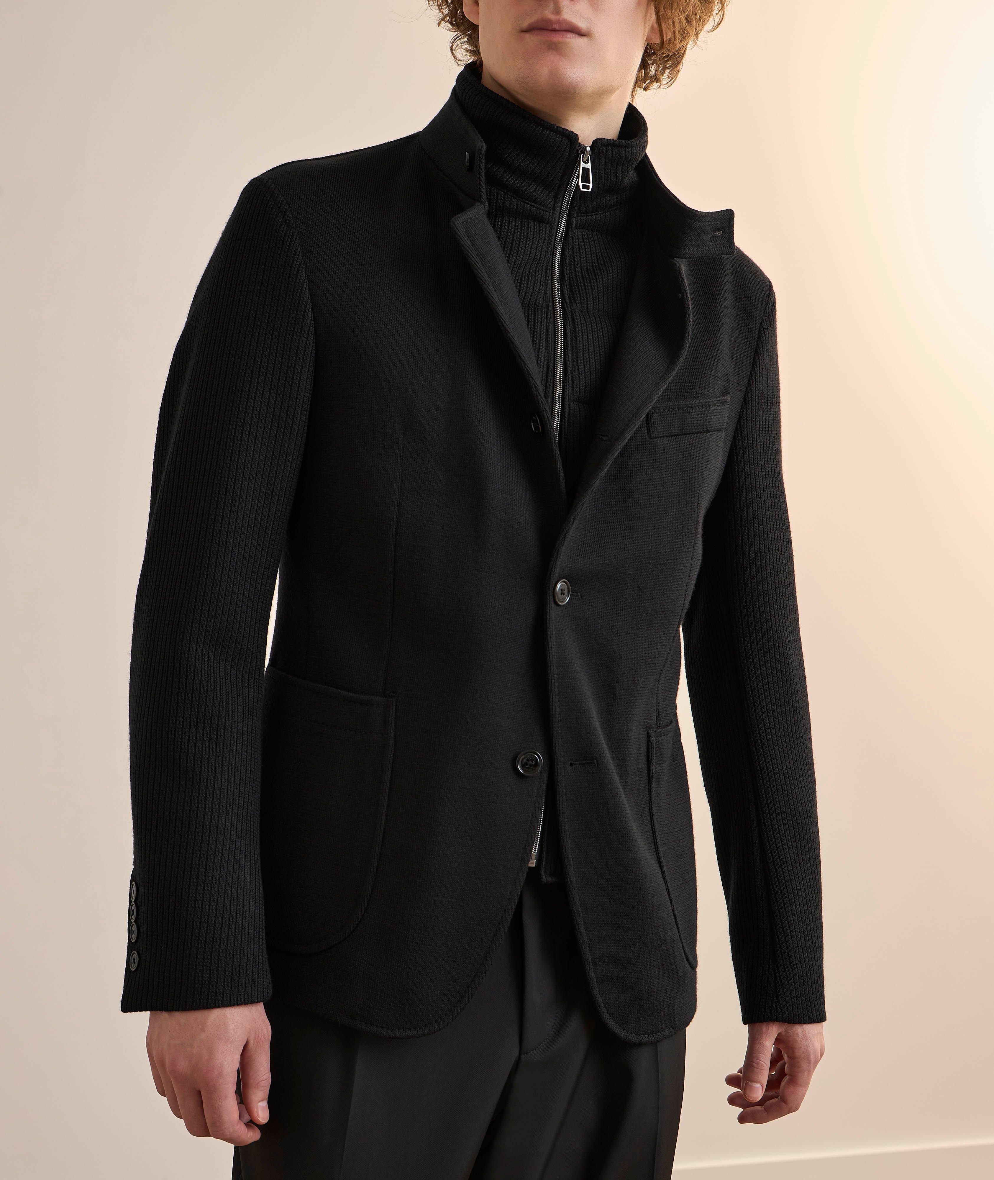 Blazer en lainage avec insertion image 2