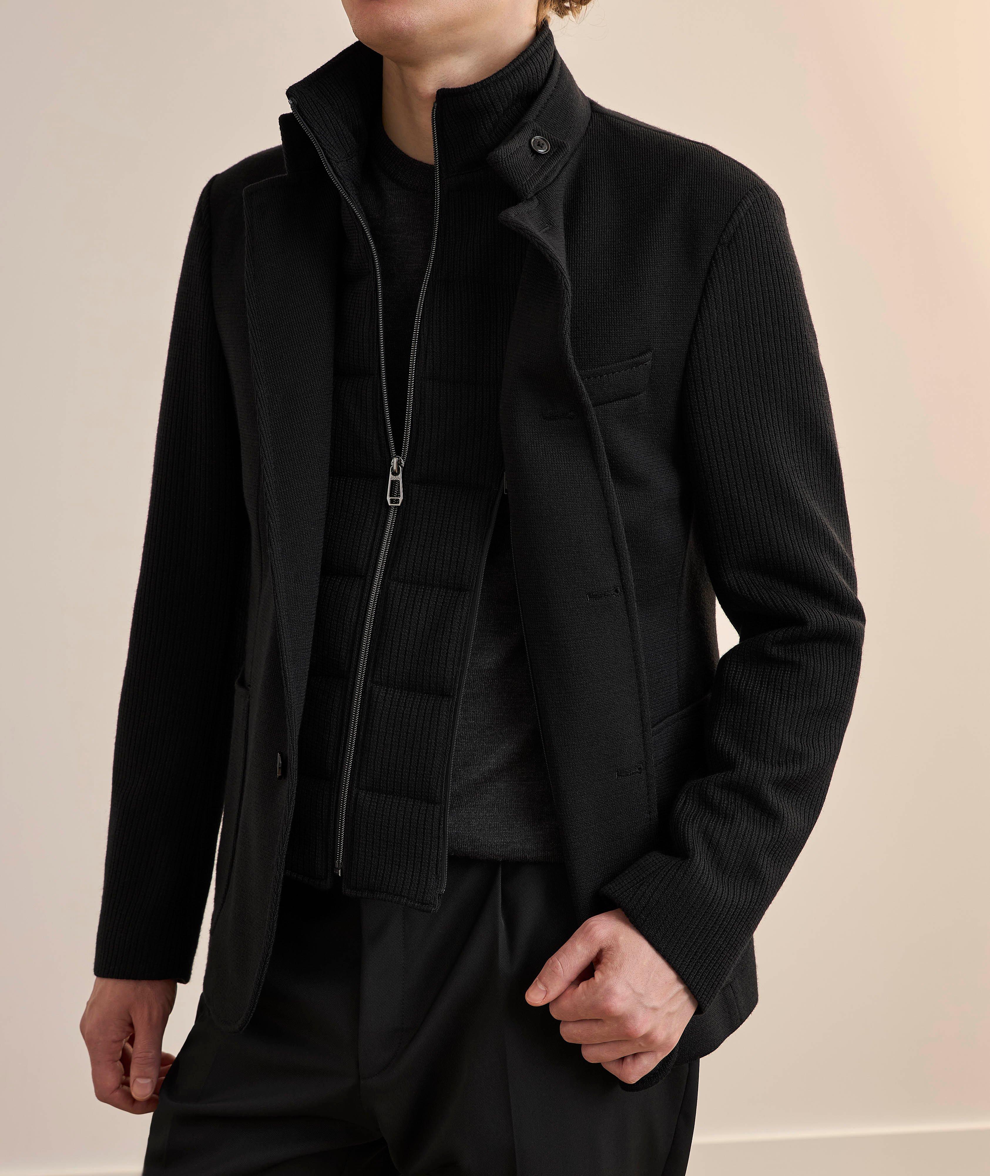 Blazer en lainage avec insertion image 5