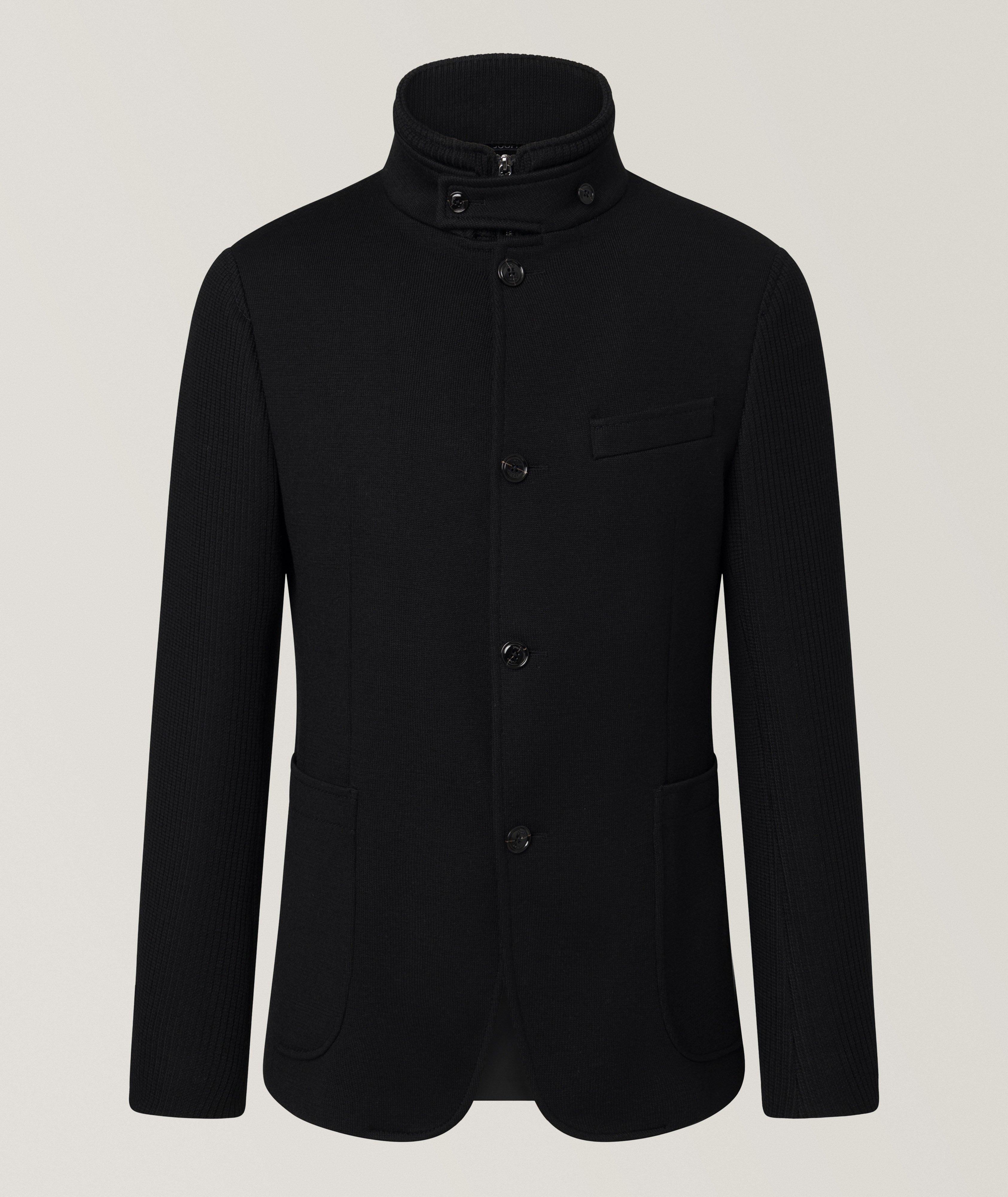 Knit Bib Wool-Blend Jacket image 0