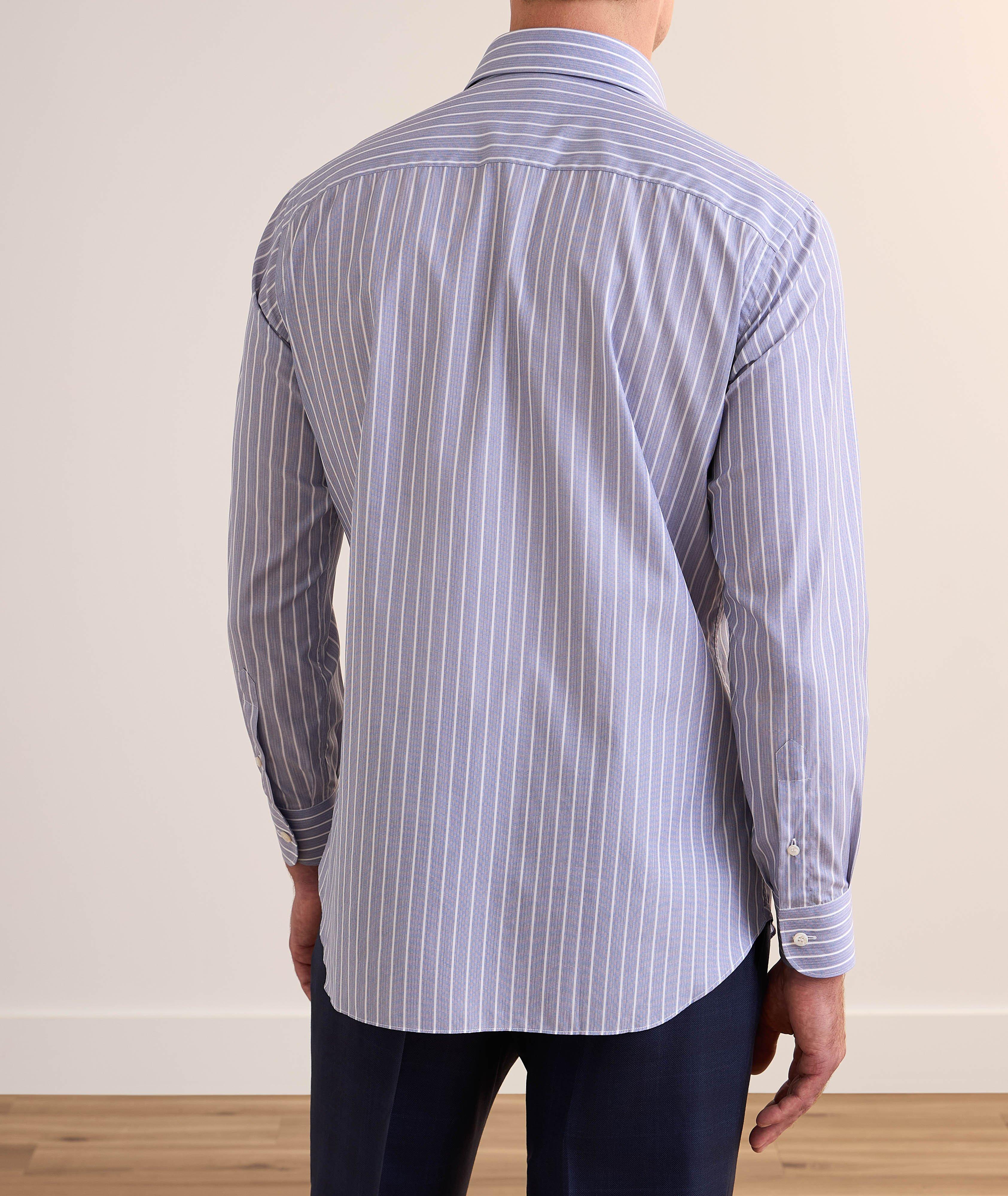 Chemise habillée en coton à rayures image 2