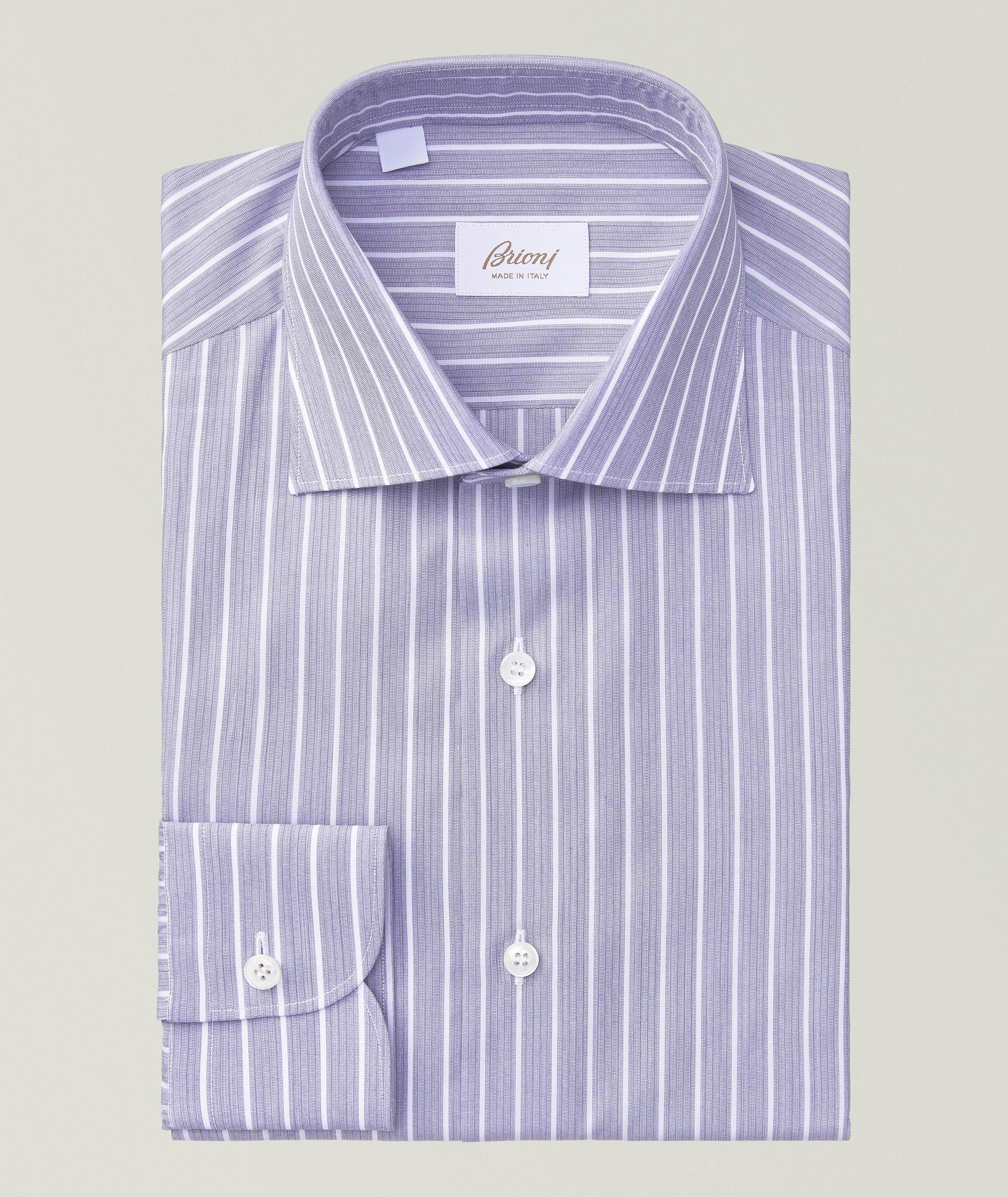 Chemise habillée en coton à rayures image 0