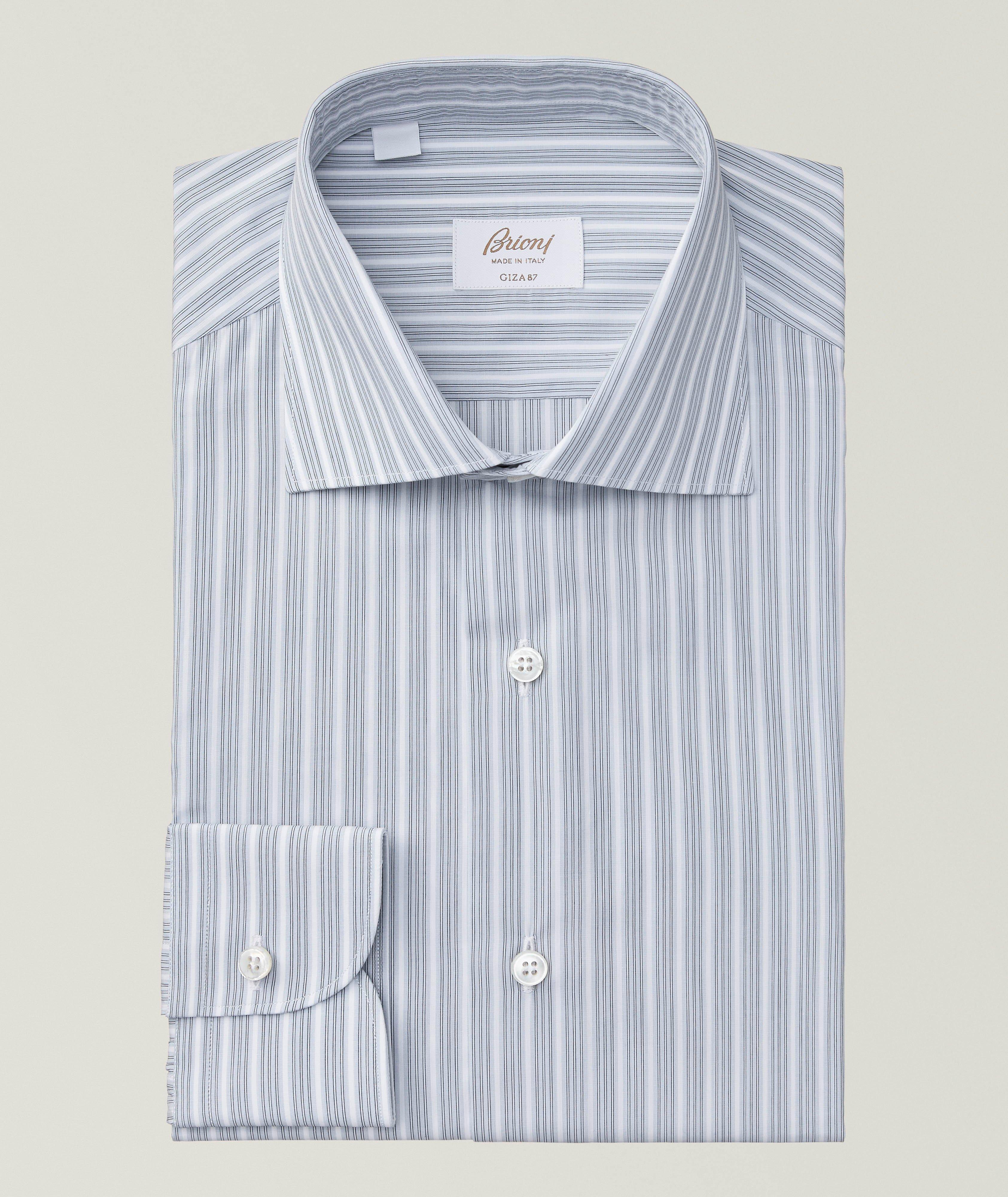 Chemise habillée en coton à rayures image 0