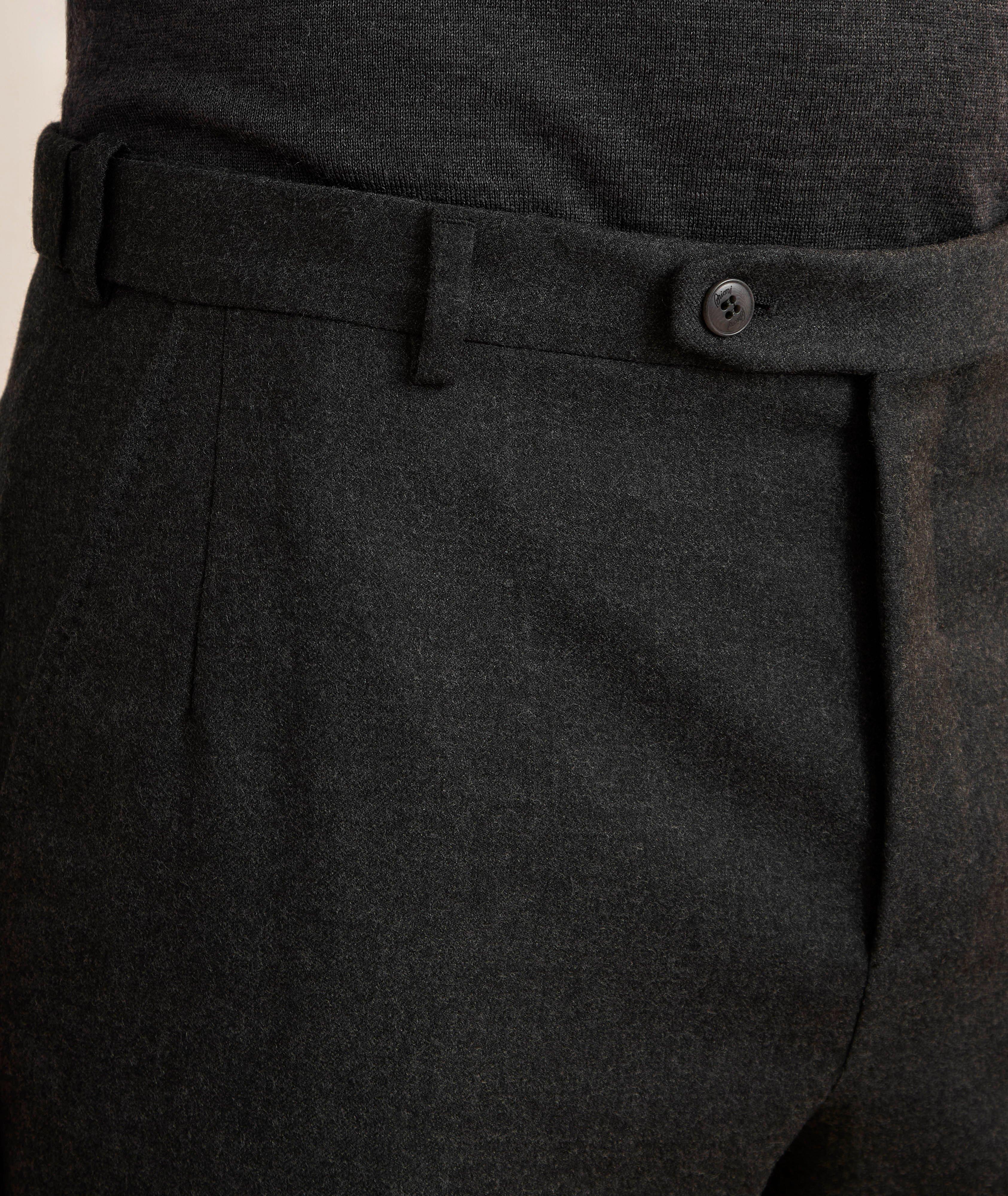 Flat Front Wool Flannel Dress Pants  image 3