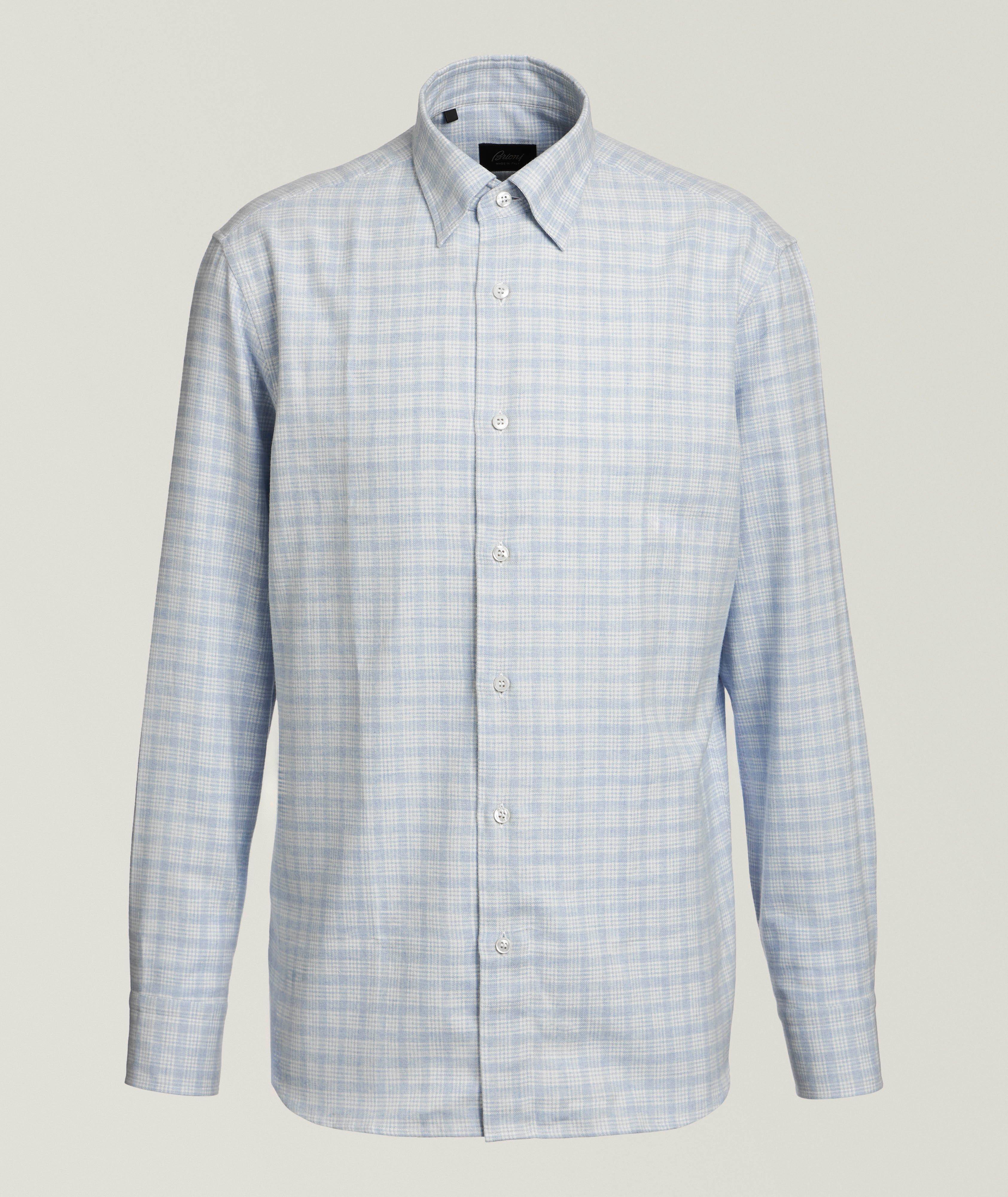 Chemise à carreaux en coton brossé  image 0