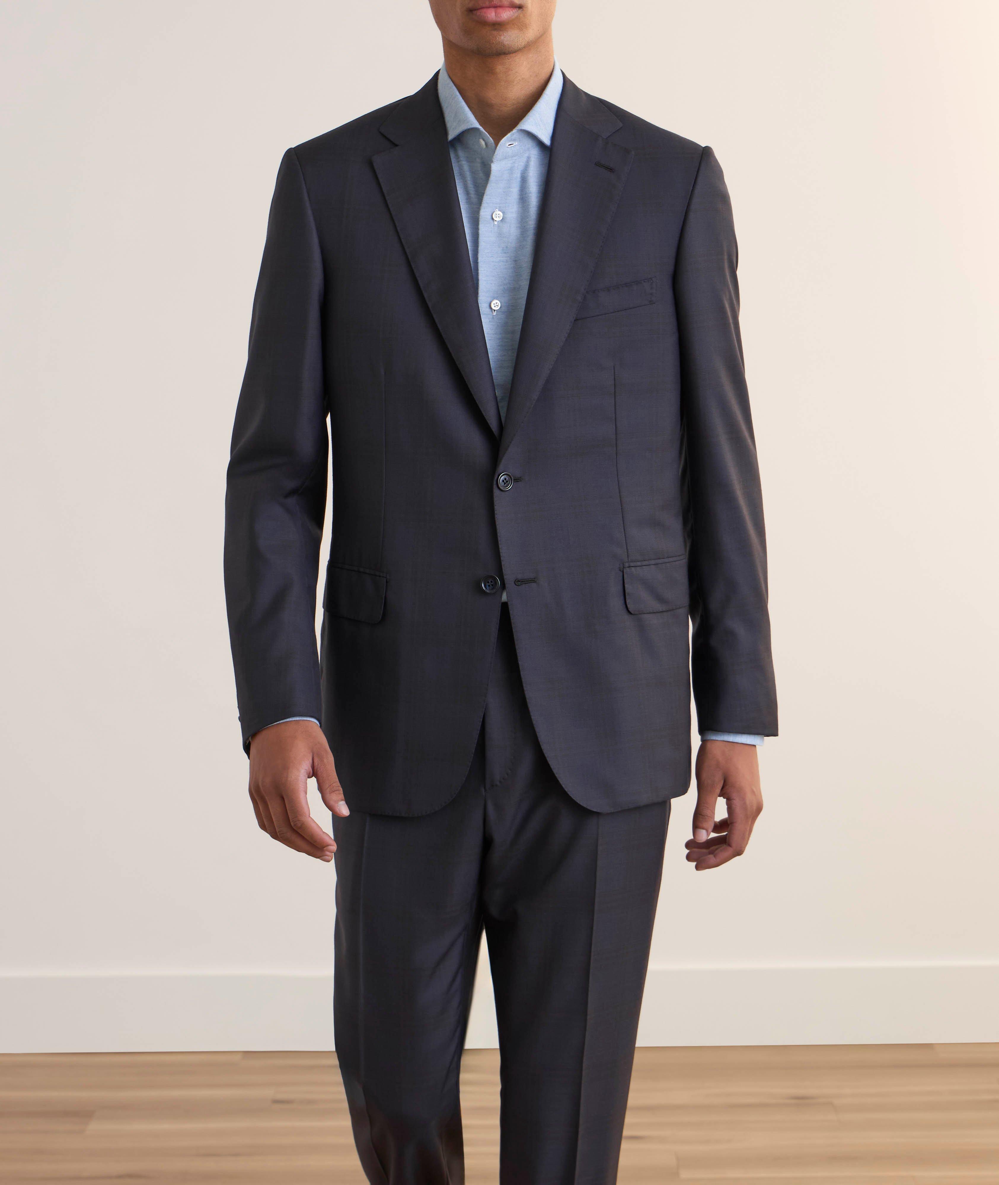 Check Wool-Silk Suit  image 1