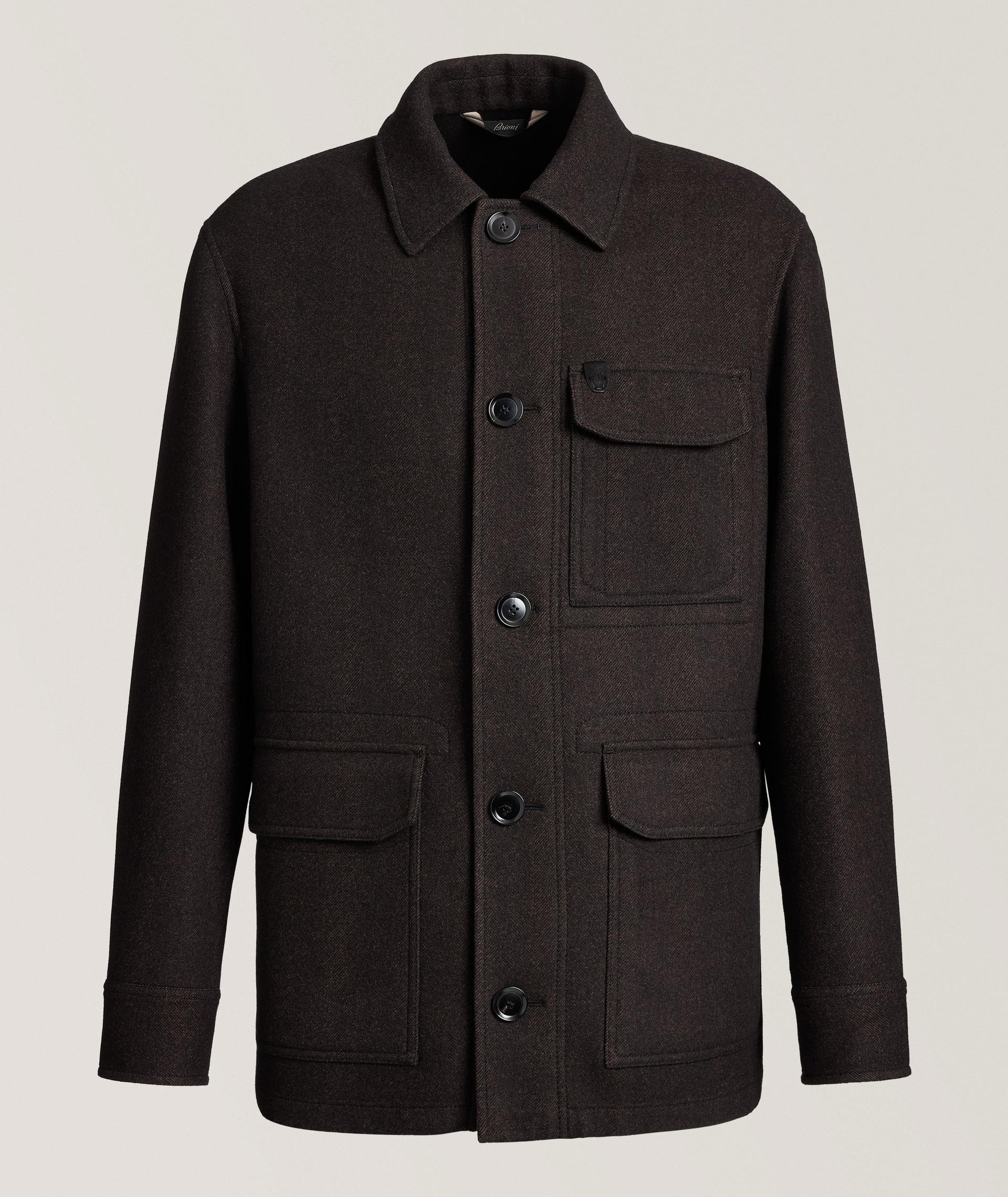 Herringbone Wool Shirt Jacket image 0