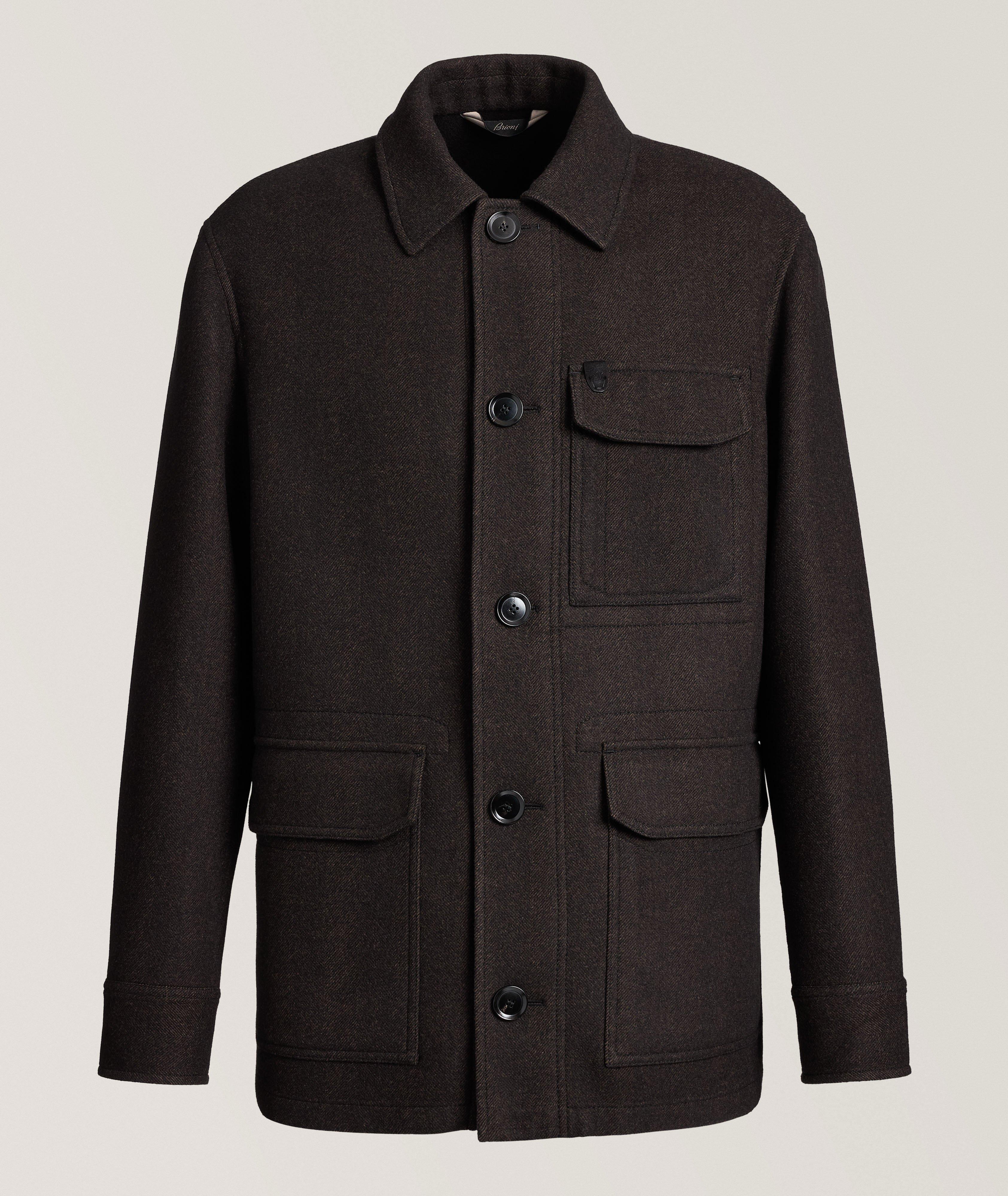 Herringbone Wool Shirt Jacket image 0