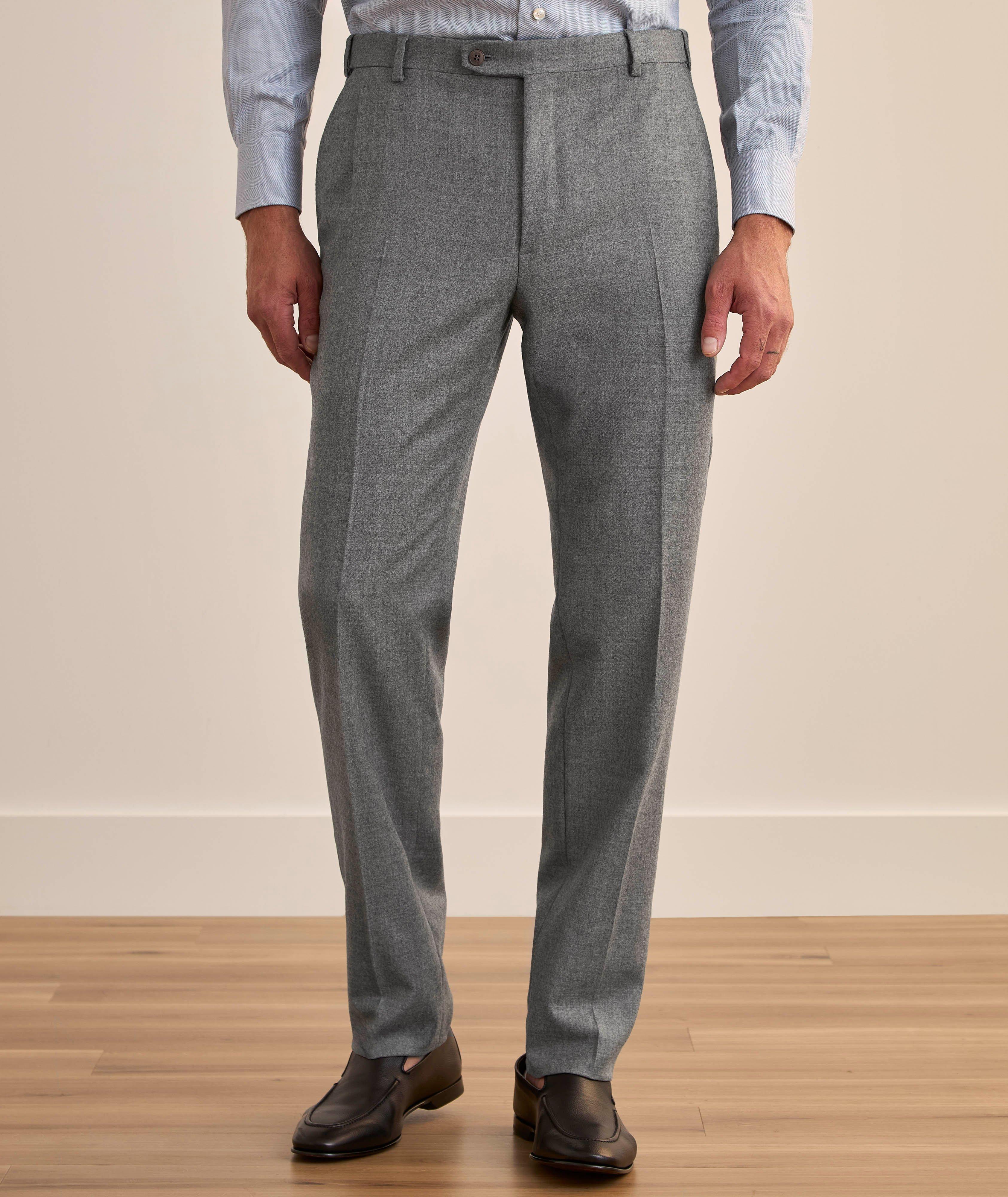 Pantalon habillé en flanelle de laine image 1
