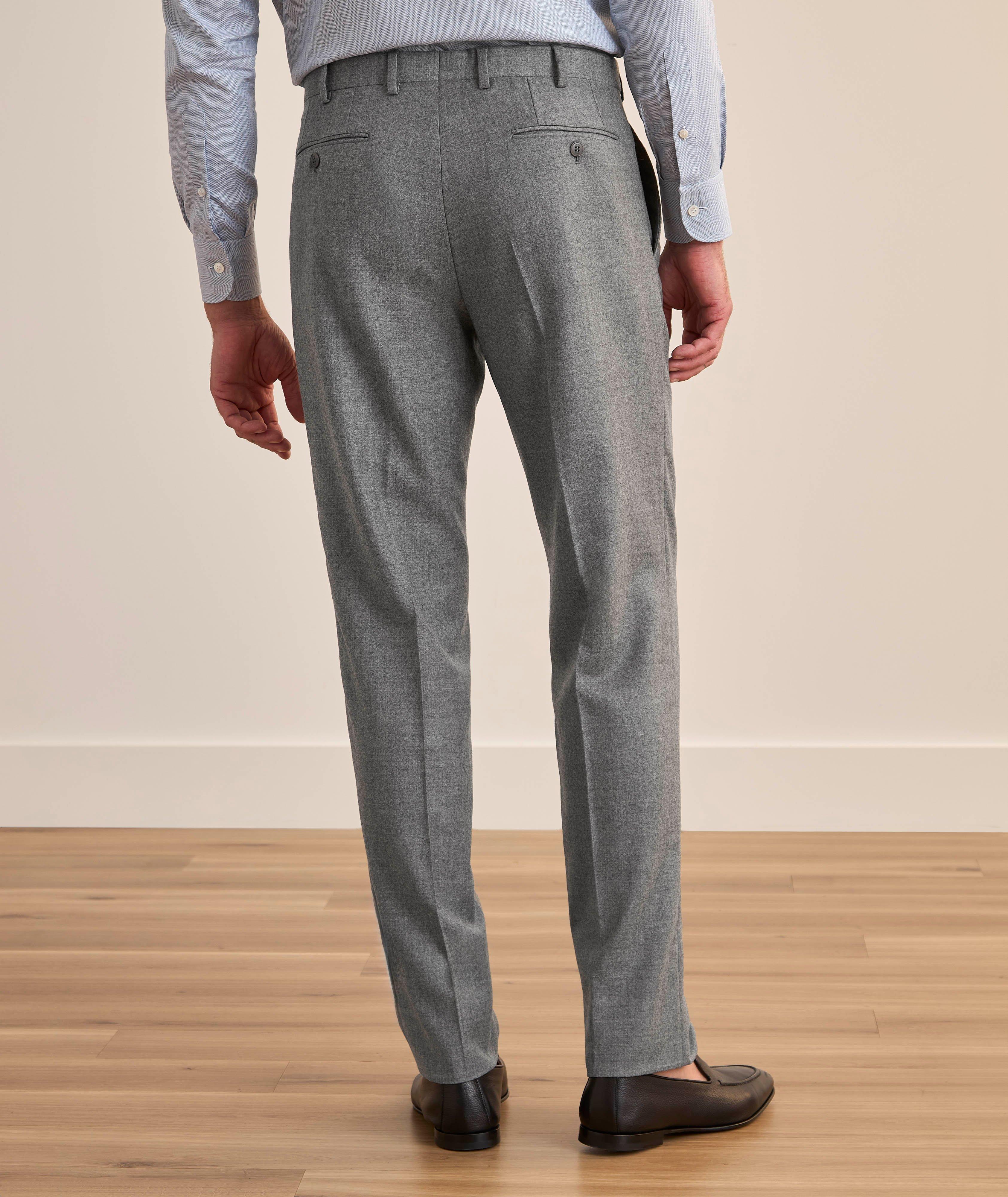 Pantalon habillé en flanelle de laine image 2