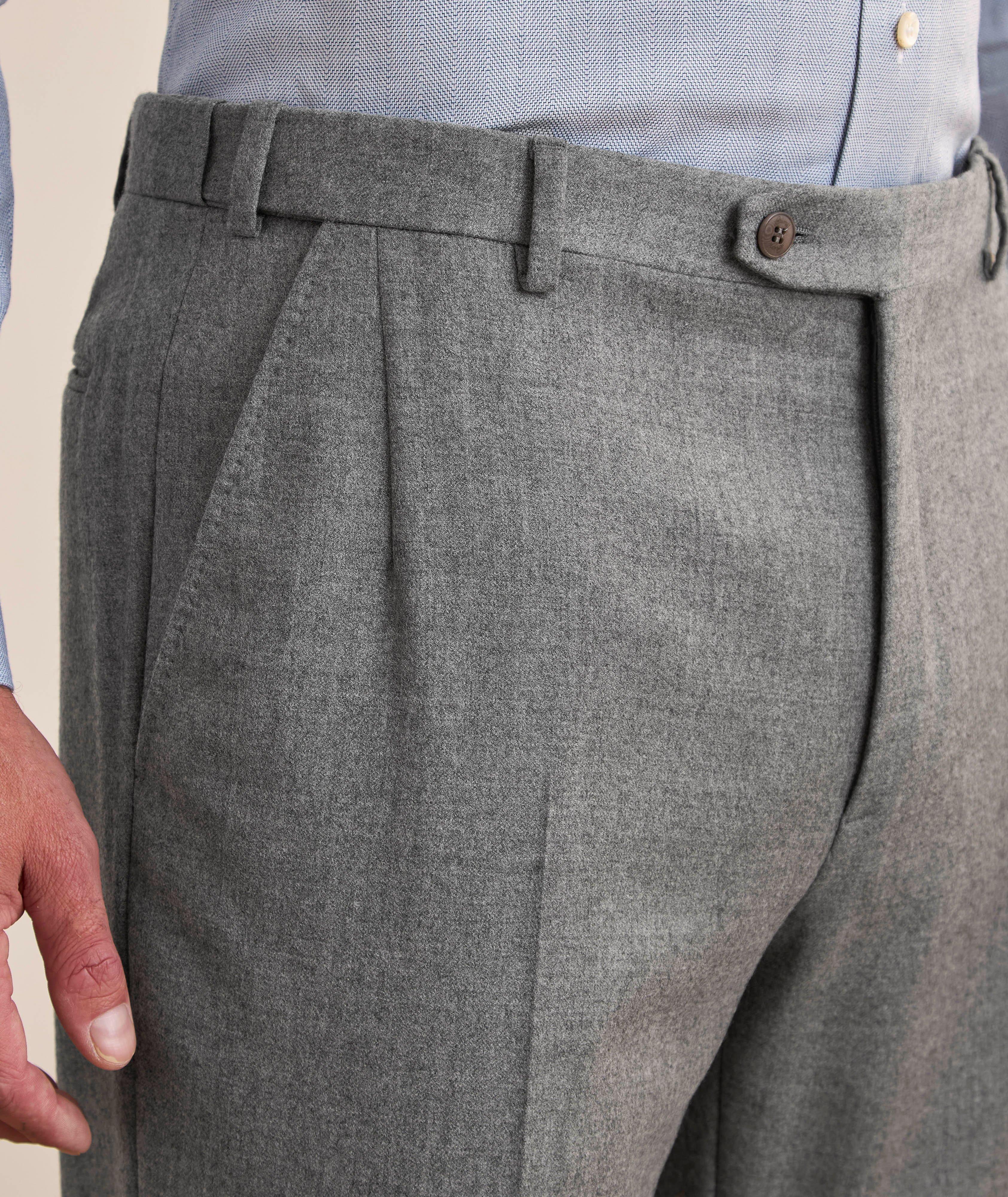 Pantalon habillé en flanelle de laine image 3