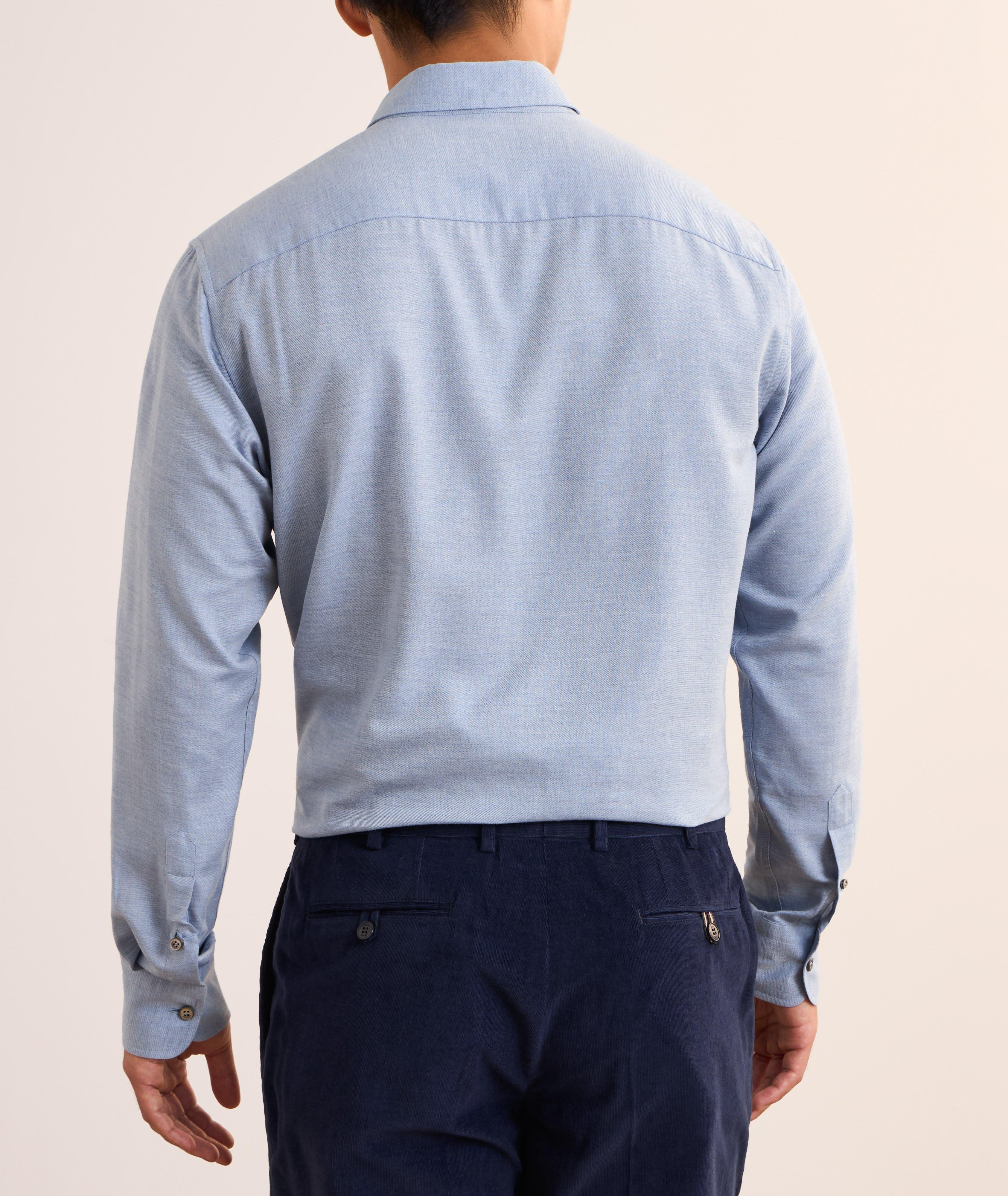 Chemise en twill de coton et de cachemire image 2