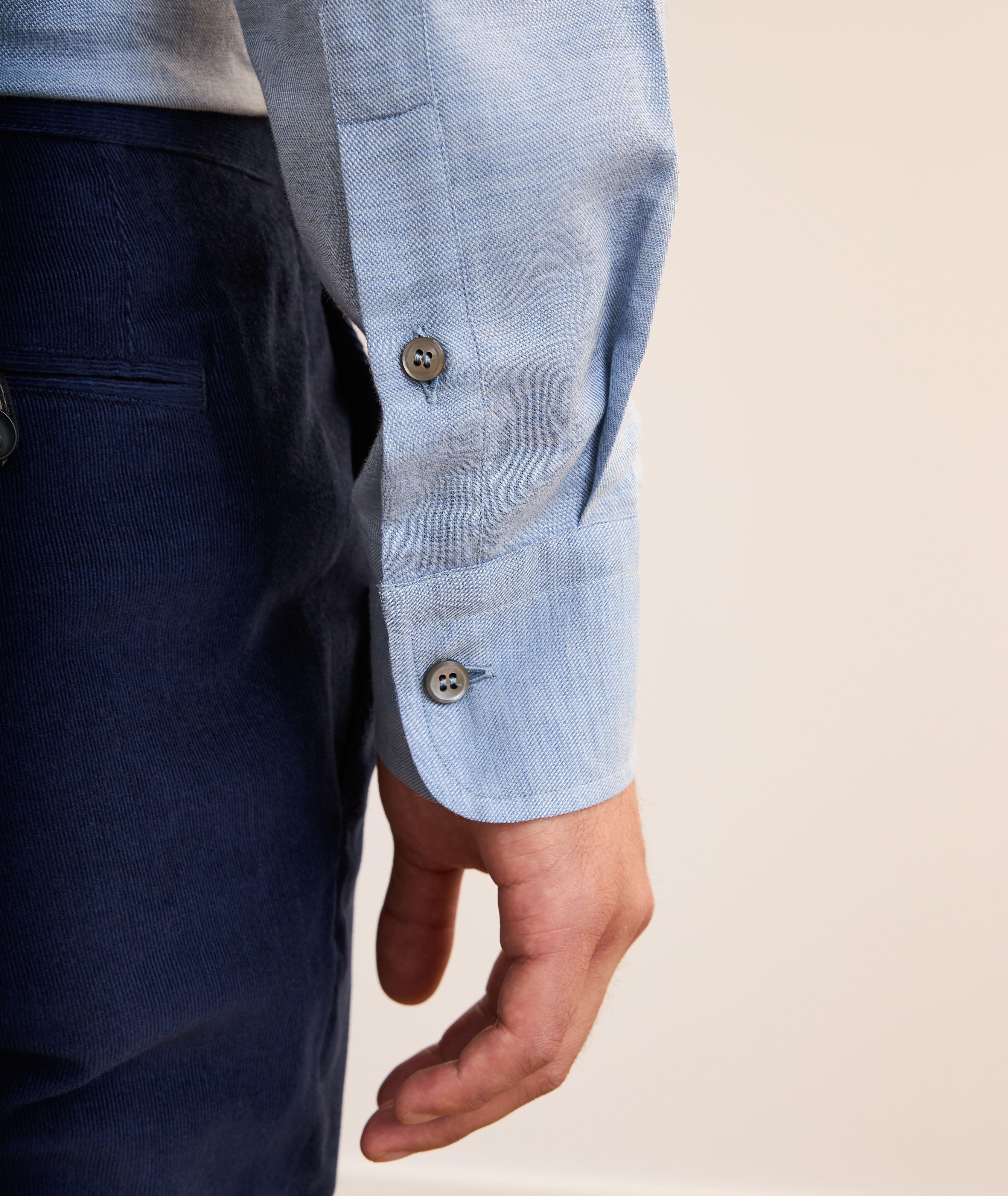 Chemise en twill de coton et de cachemire image 3