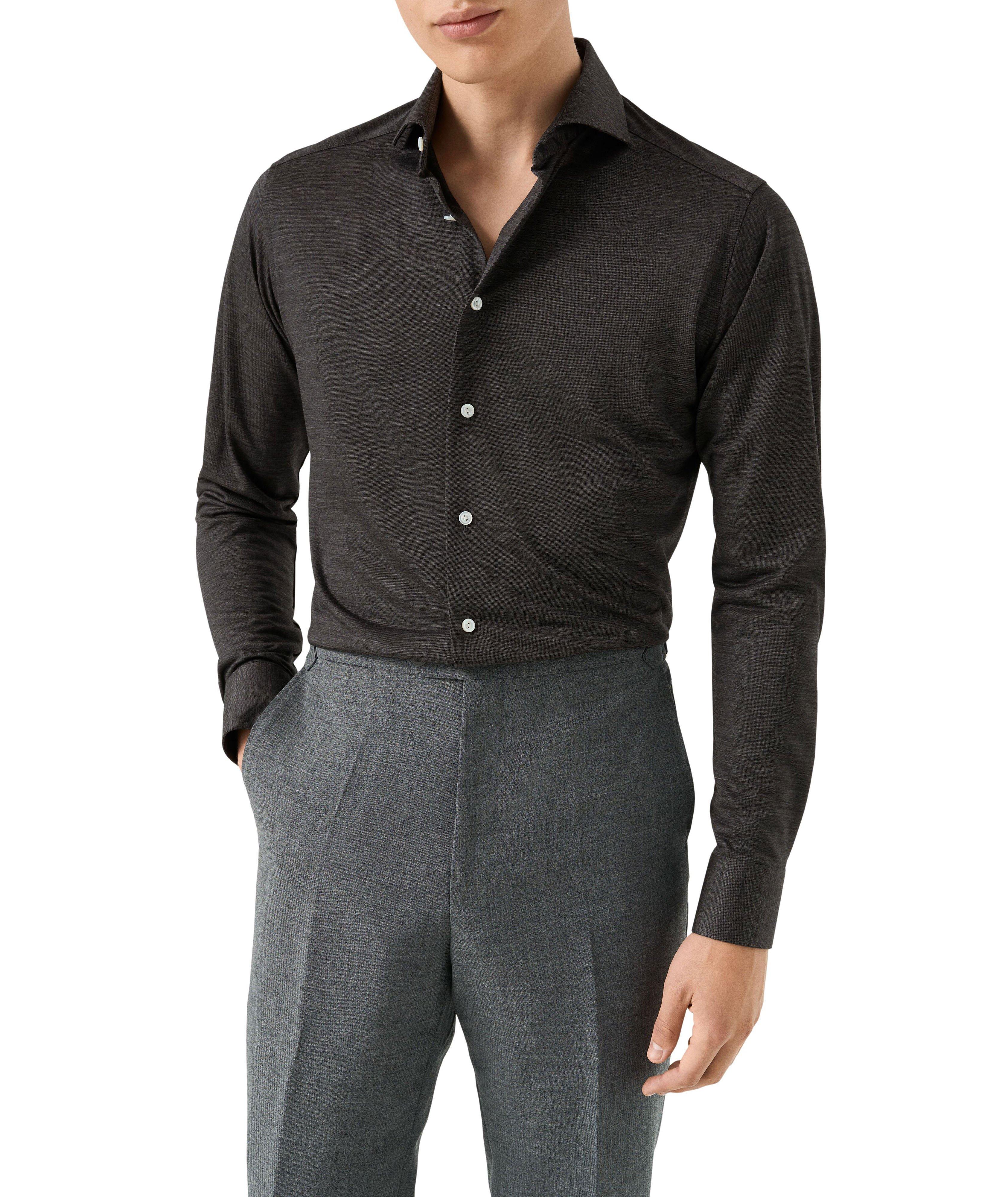 Contemporary-Fit Merino Wool Shirt image 2