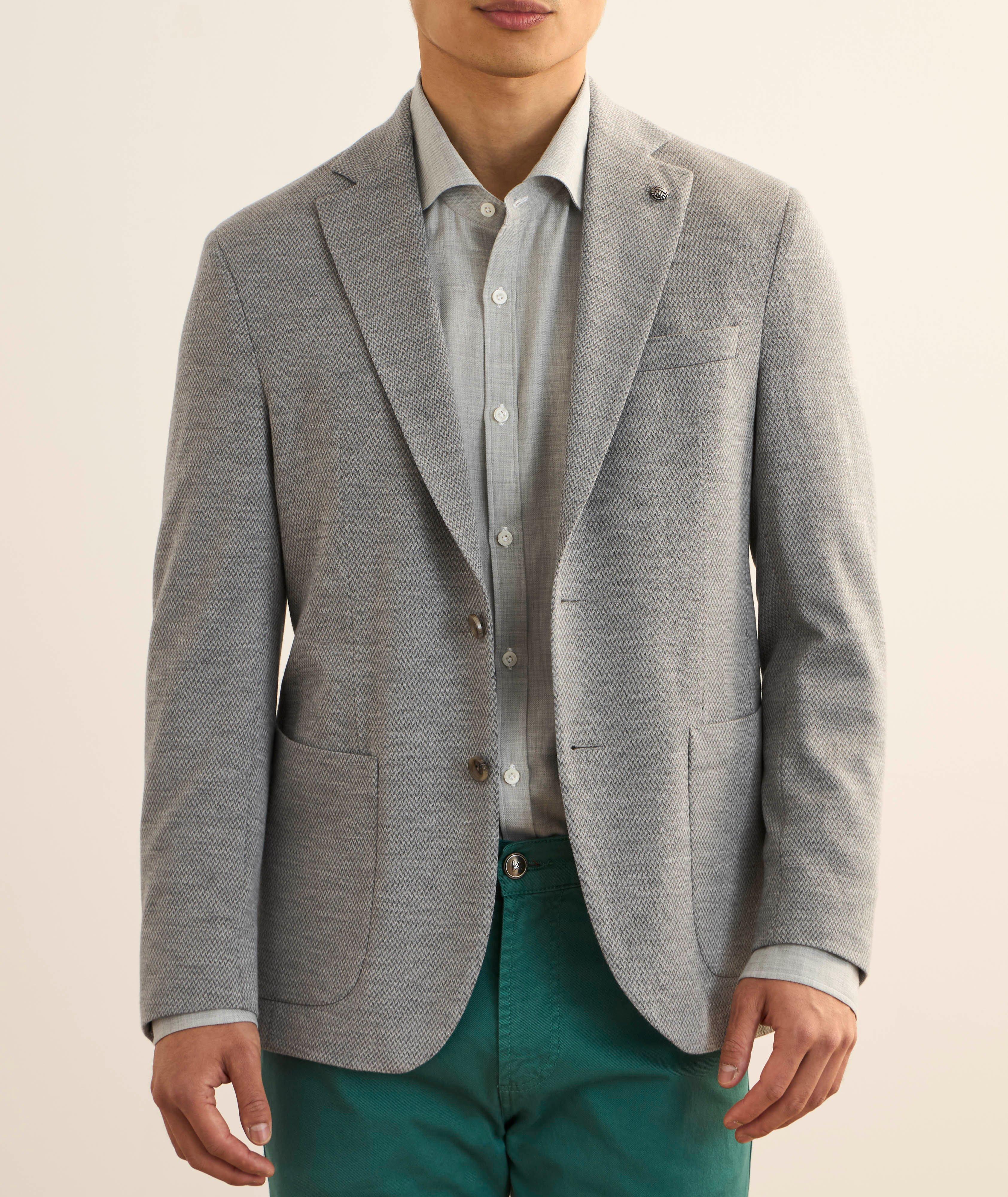 Hartford Herringbone Wool Sport Jacket image 1
