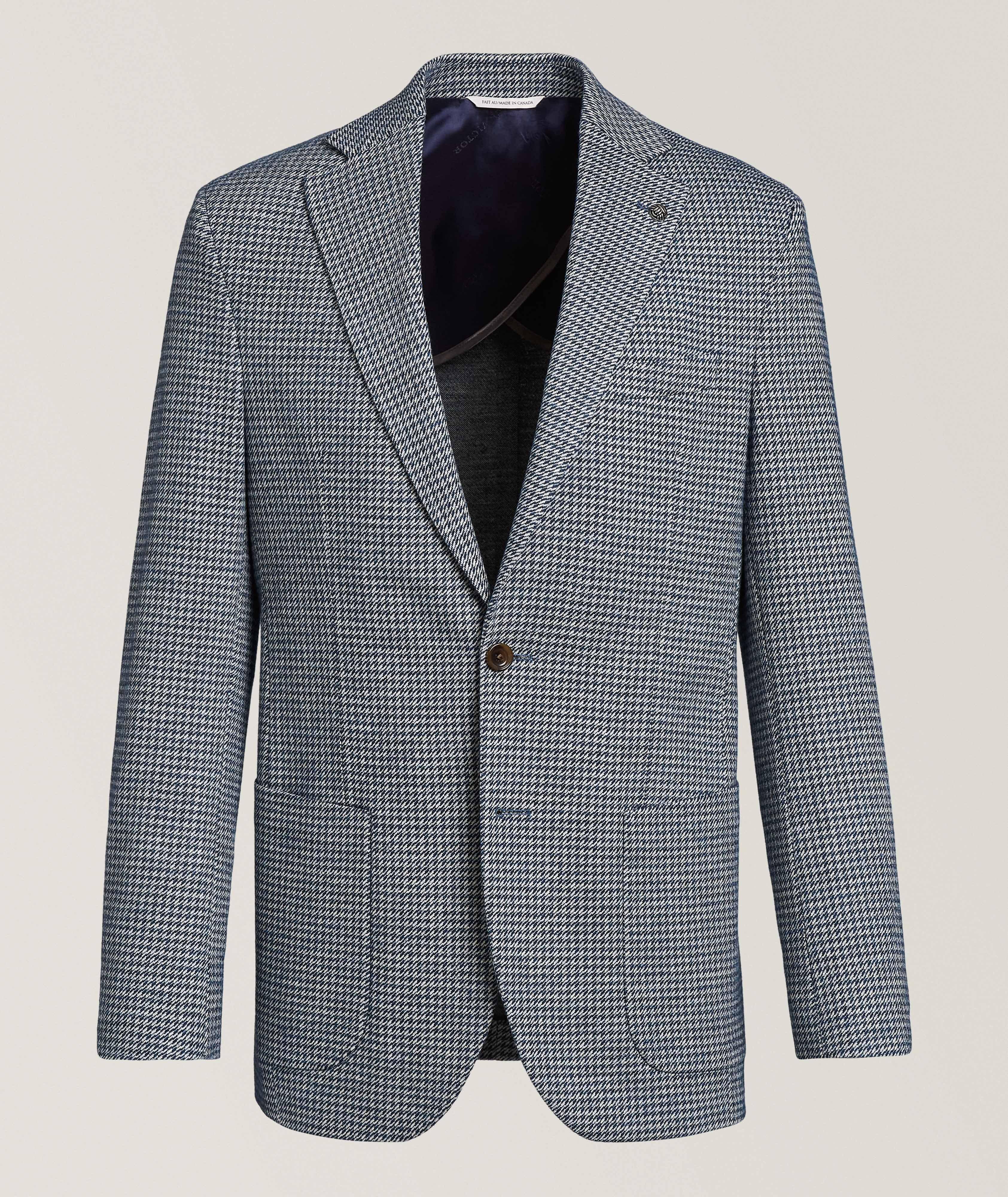 Veste de sport Hampton en laine mélangée à motif pied-de-poule image 0