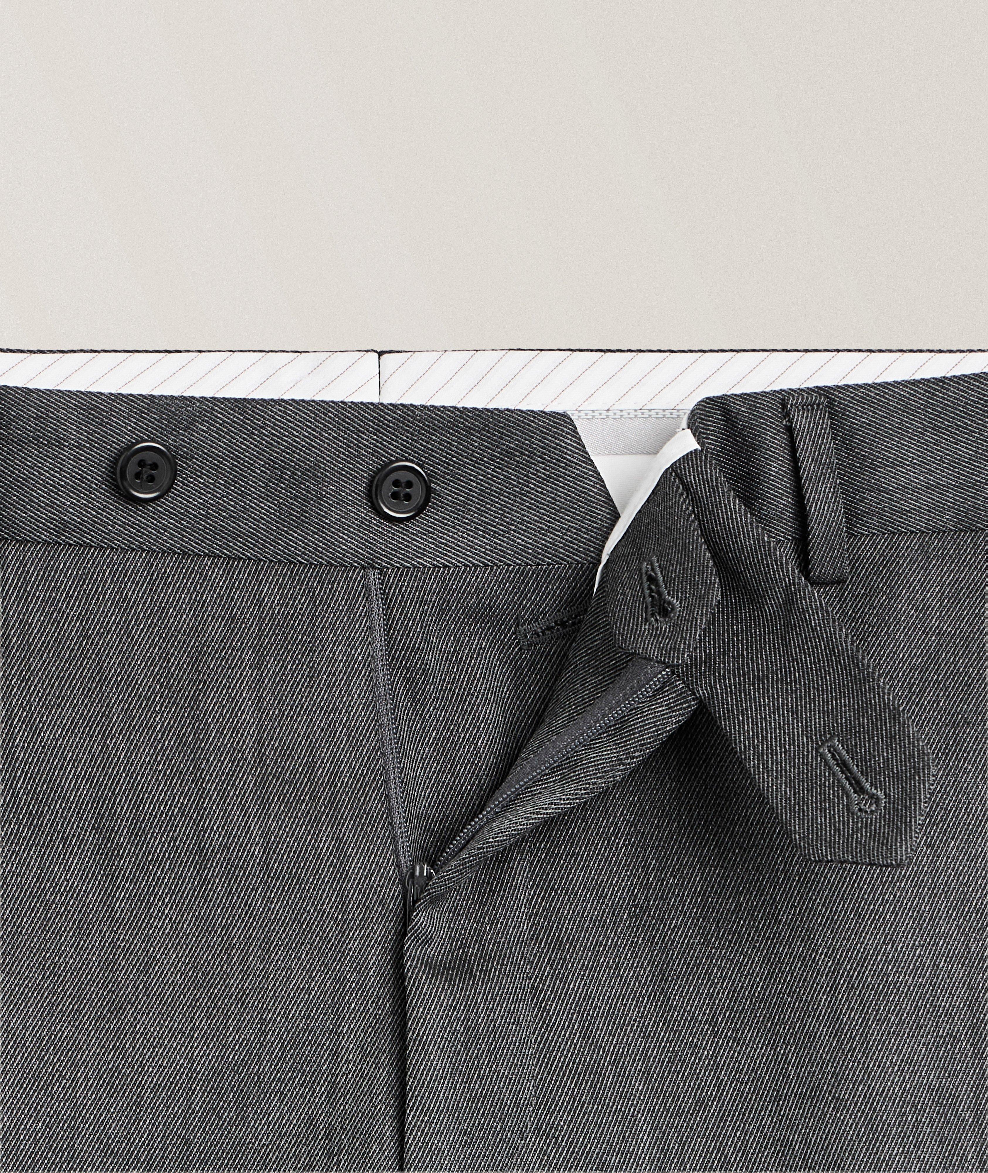 Pantalon habillé en sergé laine extensible image 1