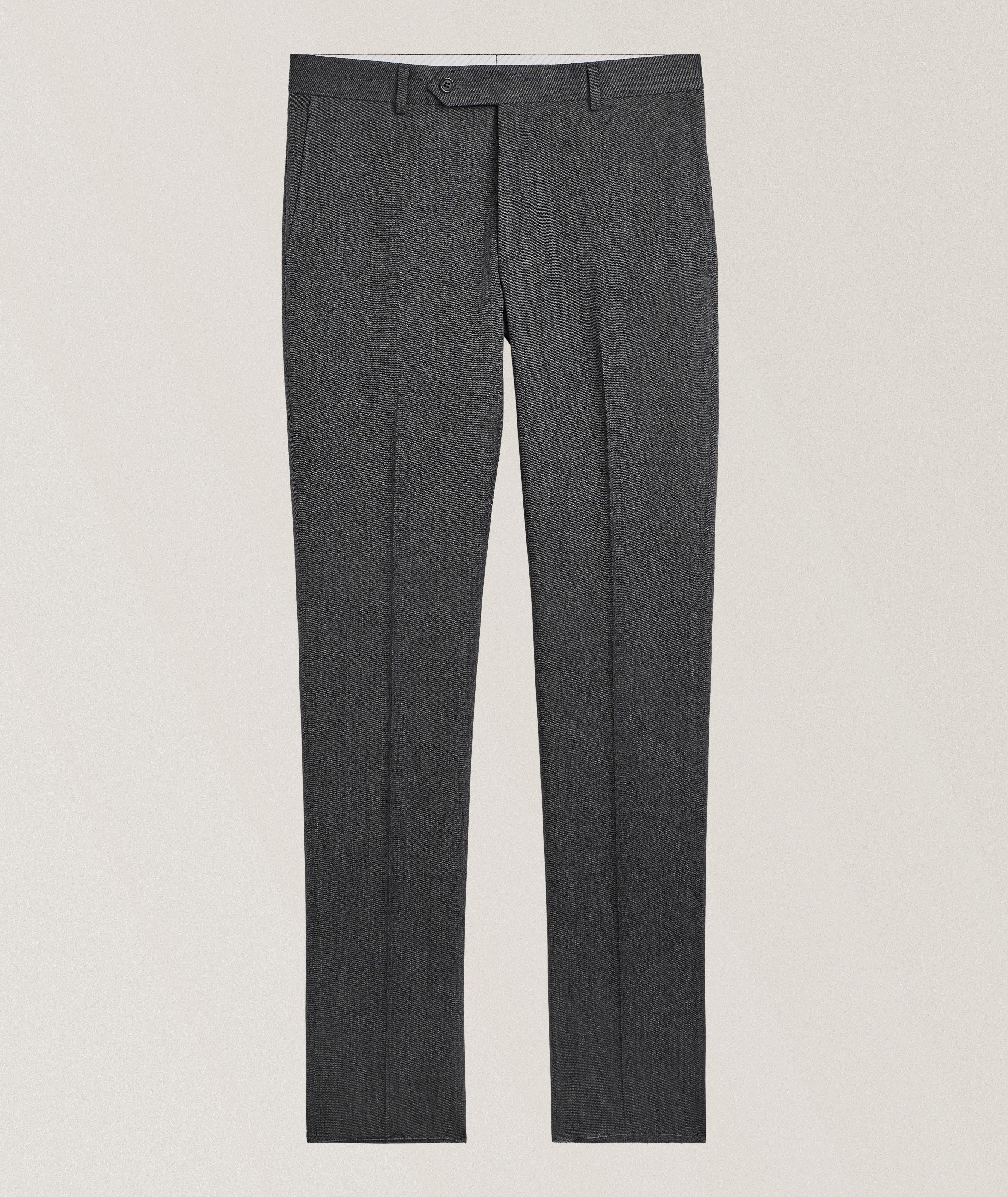 Pantalon habillé en sergé laine extensible image 0