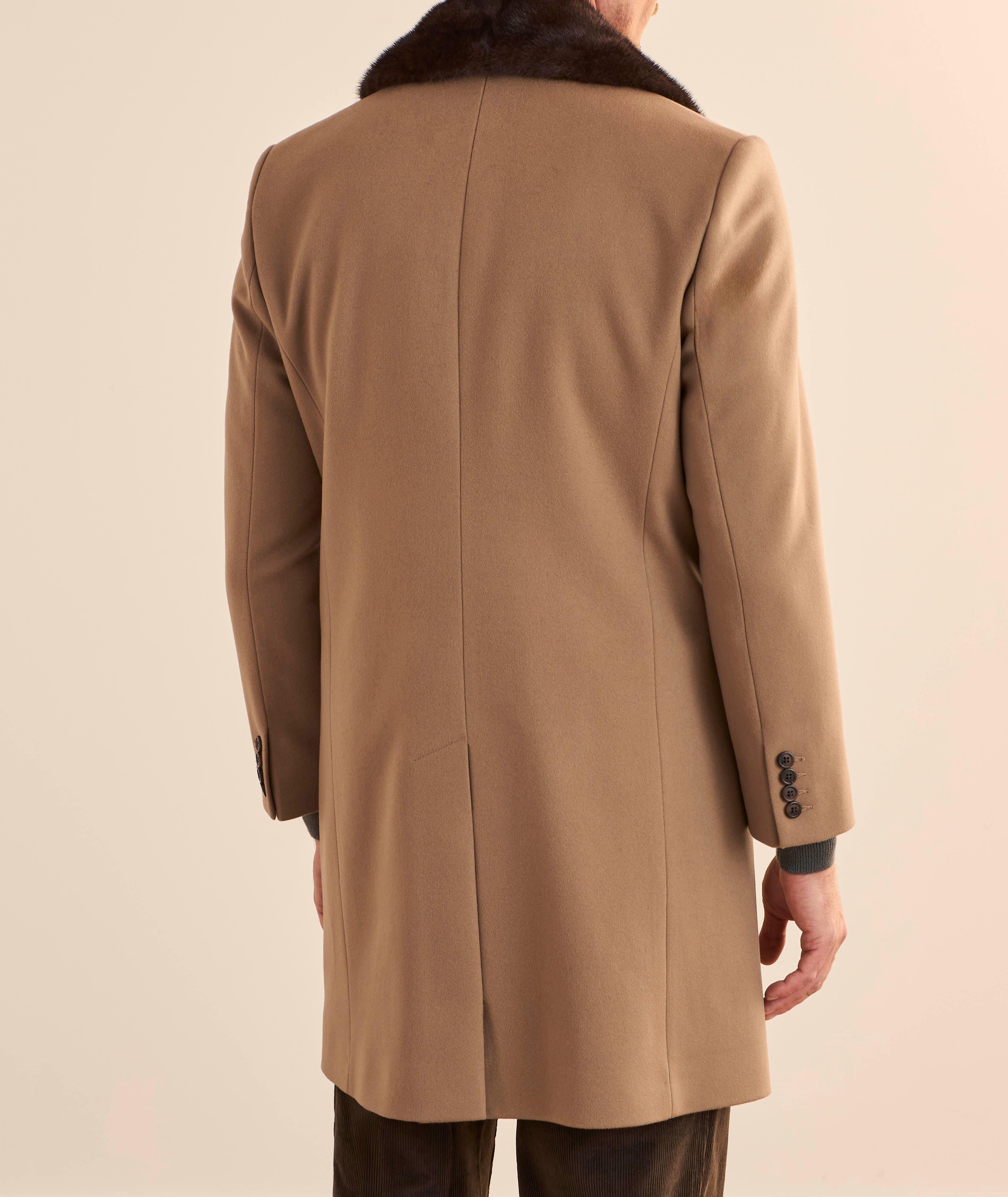 Fur Shawl Wool Coat  image 2