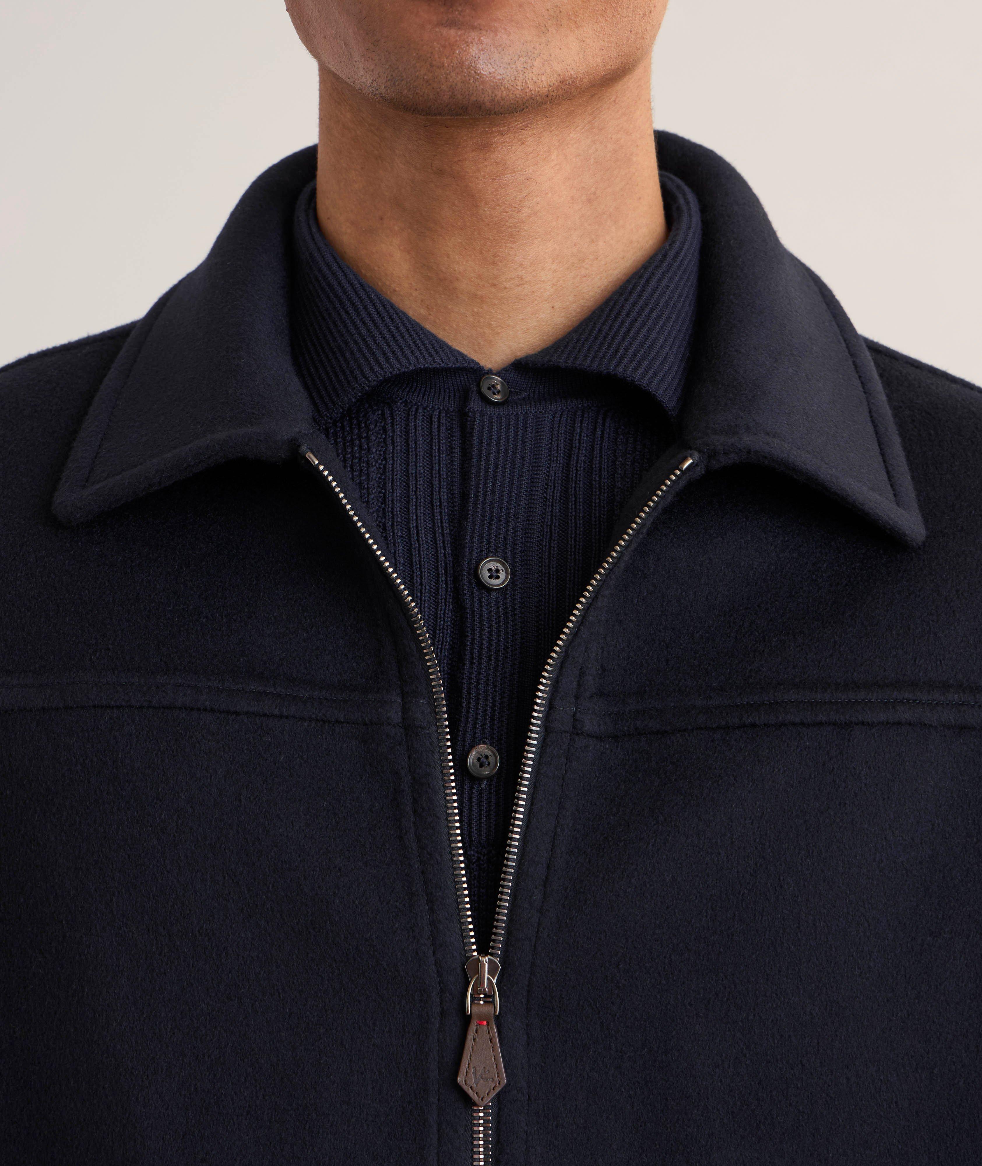 Blouson en cachemire à glissière image 1