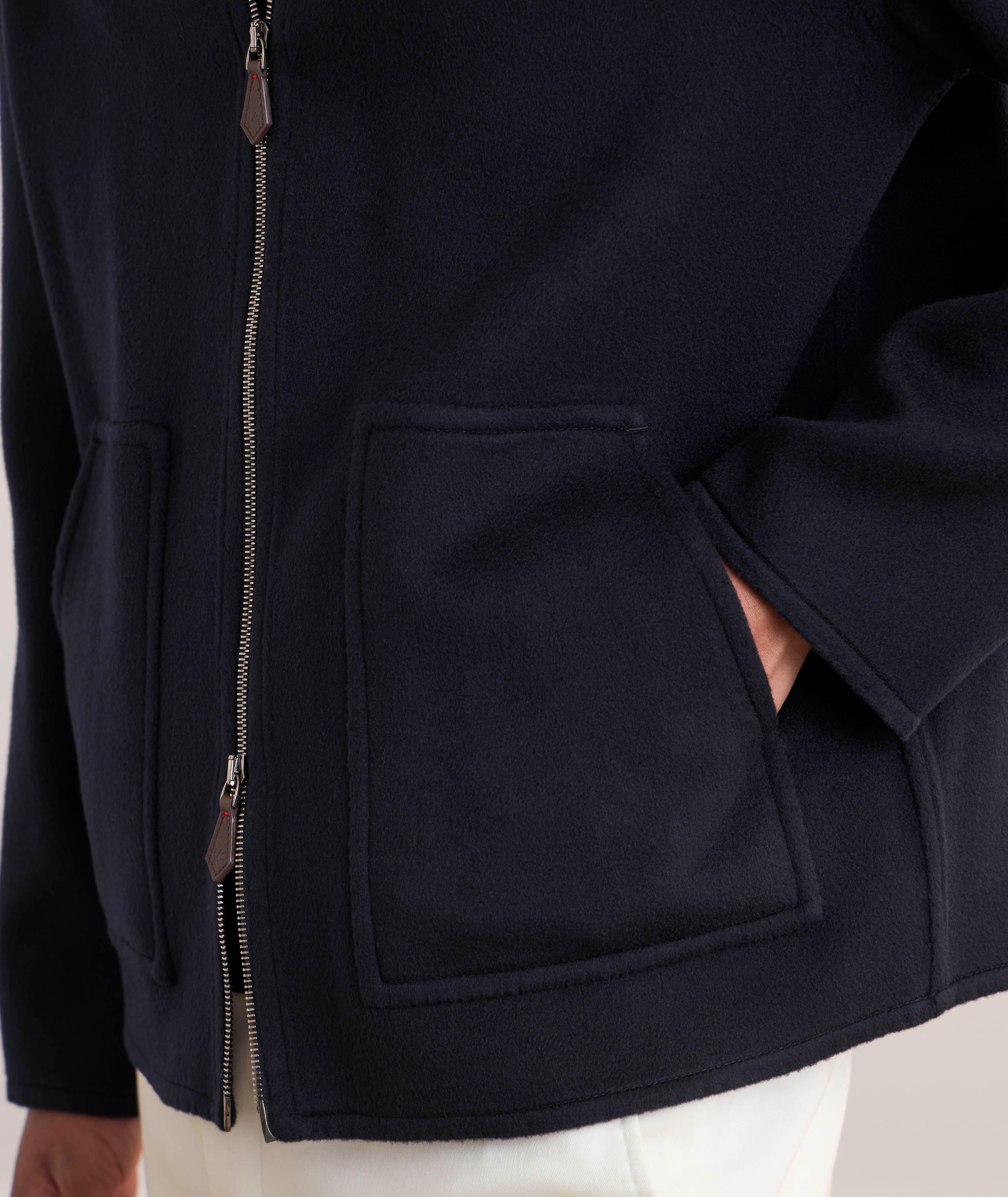 Blouson en cachemire à glissière image 2