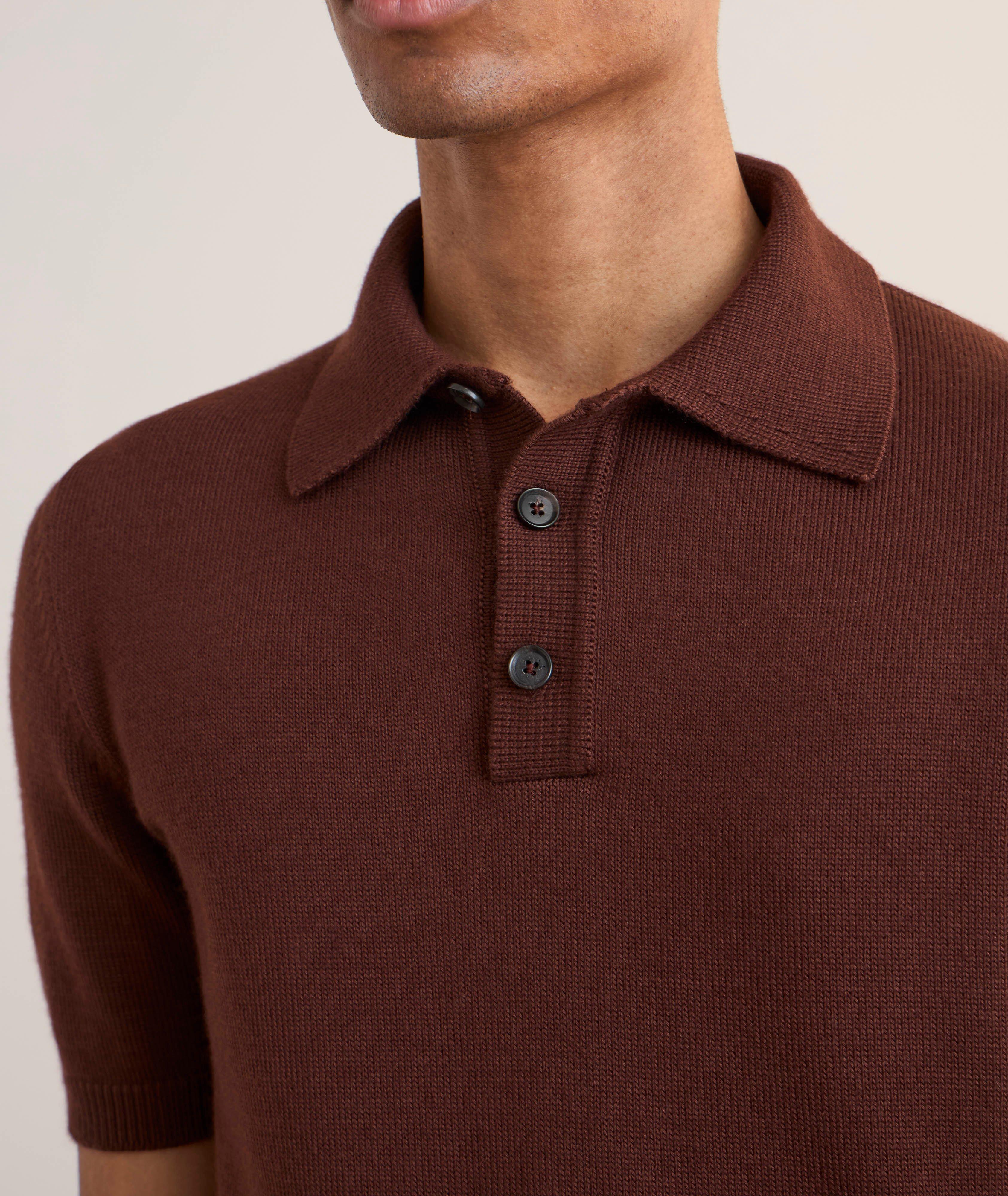 Cashmere-Silk Knit Polo  image 3