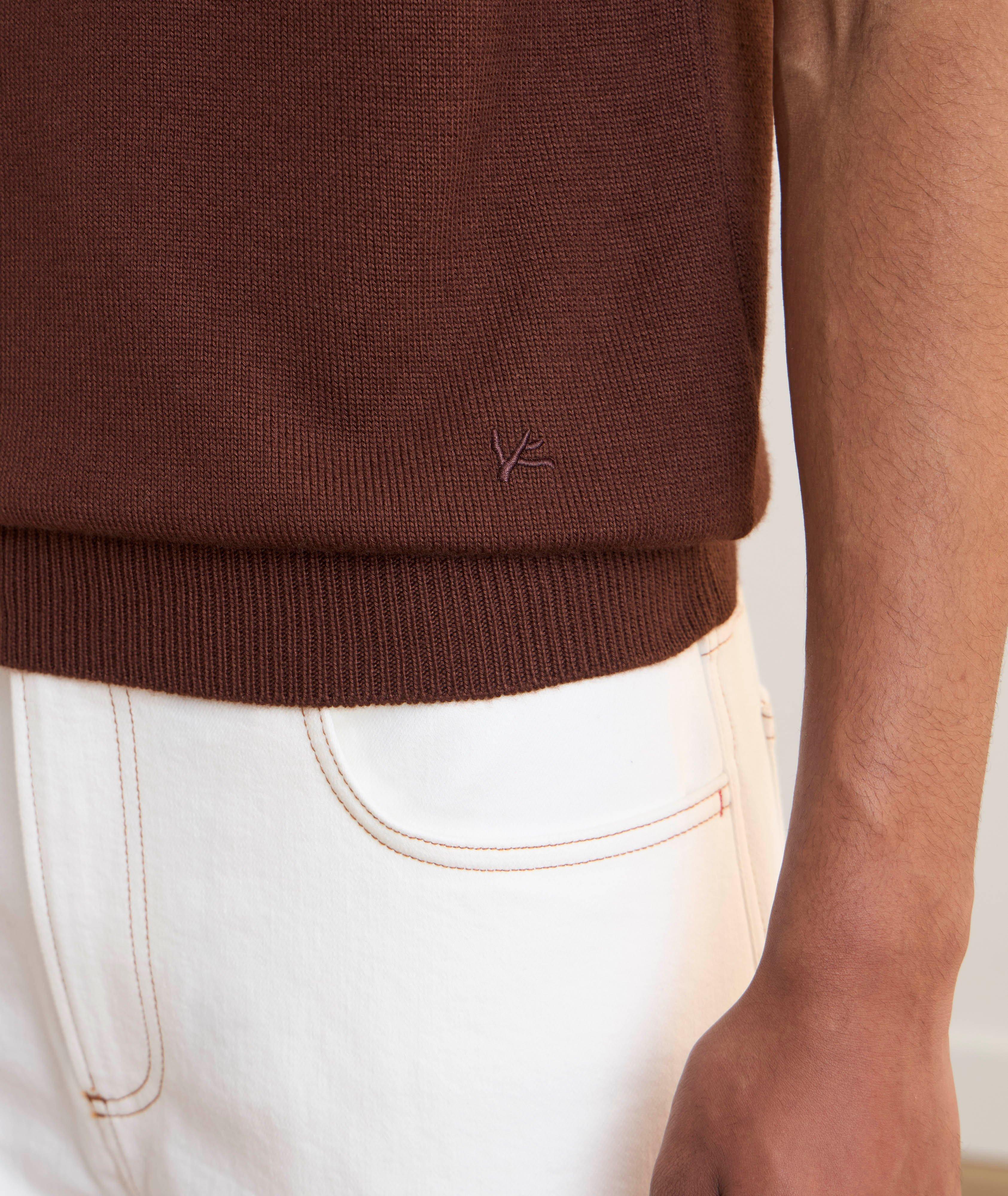 Cashmere-Silk Knit Polo  image 4
