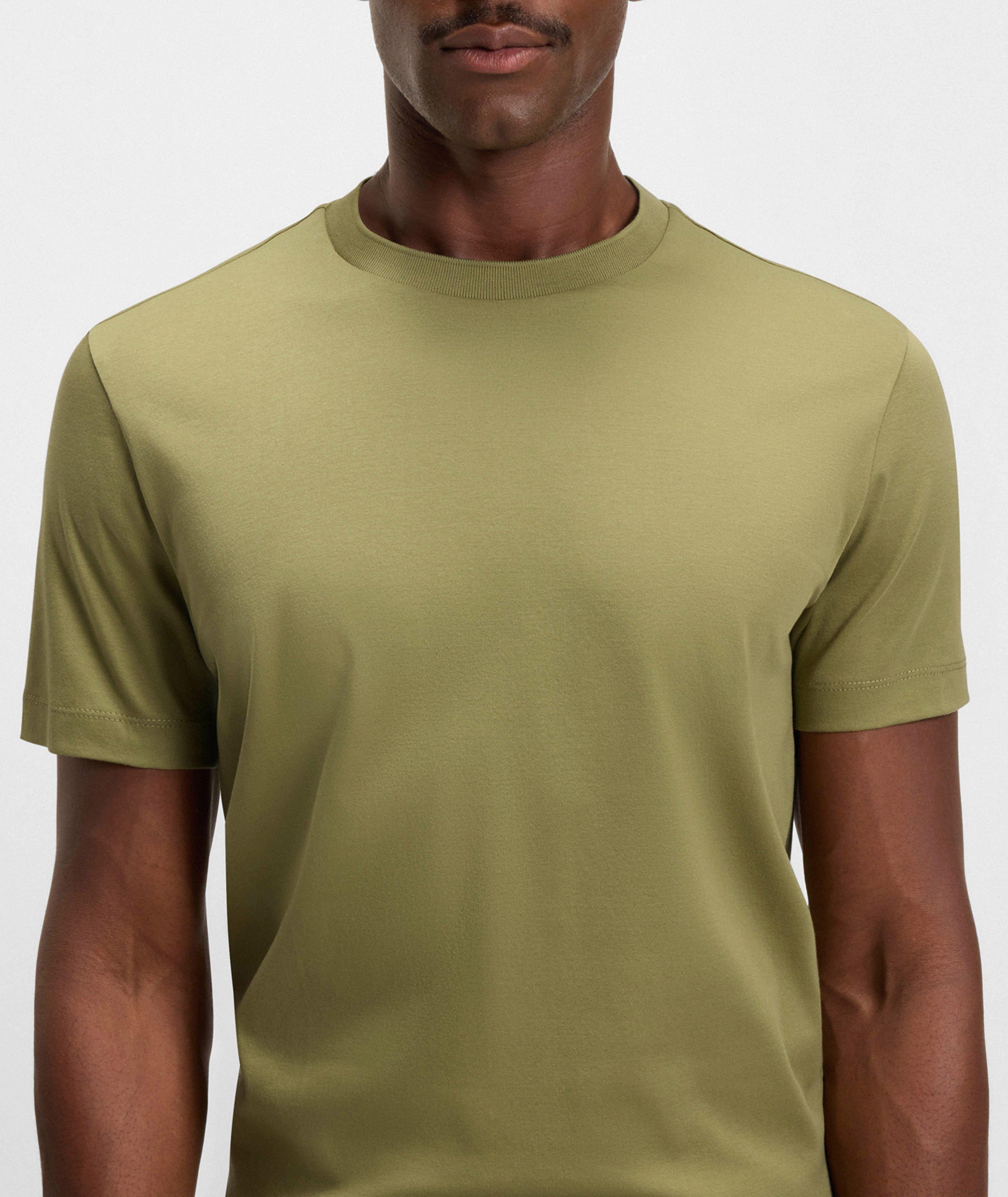 T-shirt Tesar en coton mercerisé à encolure ronde image 3
