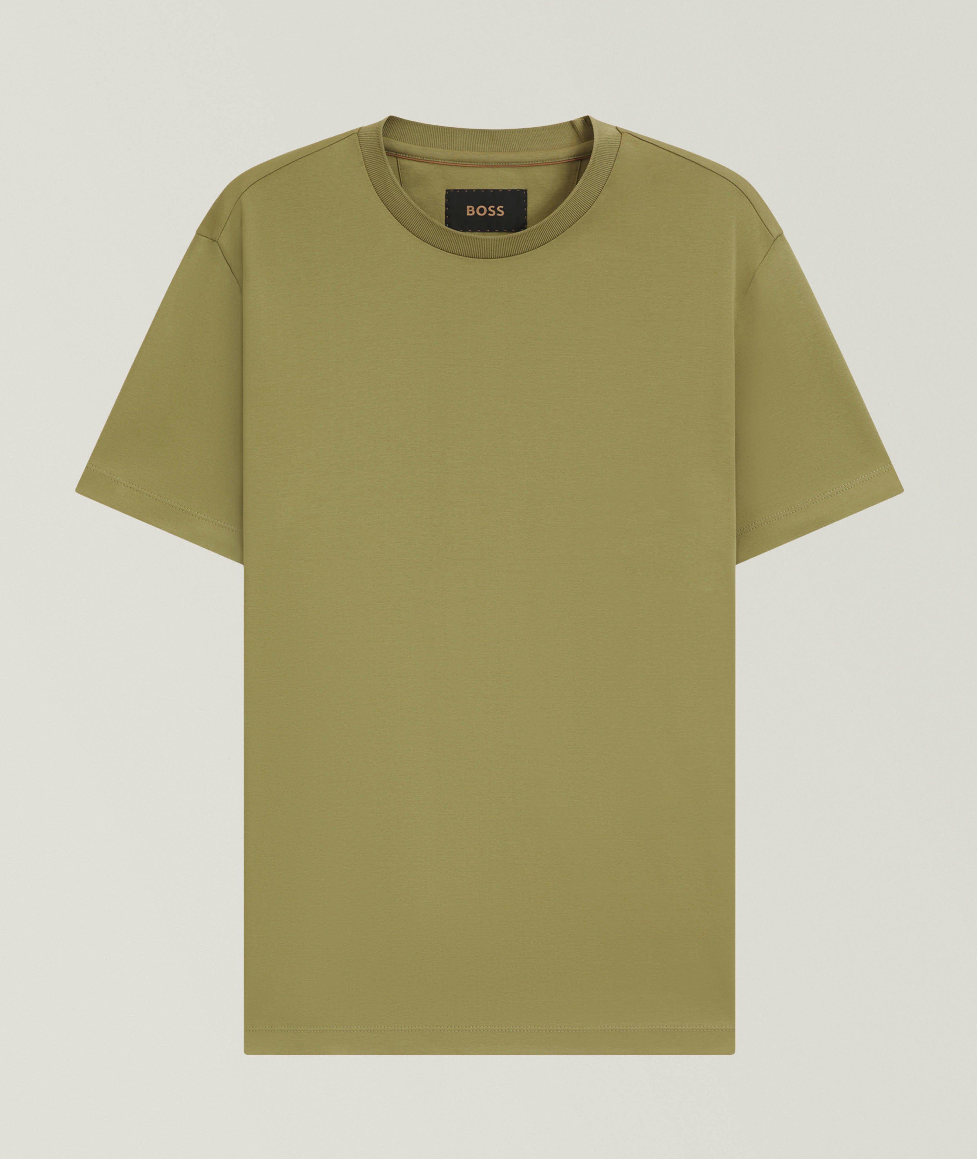 T-shirt Tesar en coton mercerisé à encolure ronde image 0