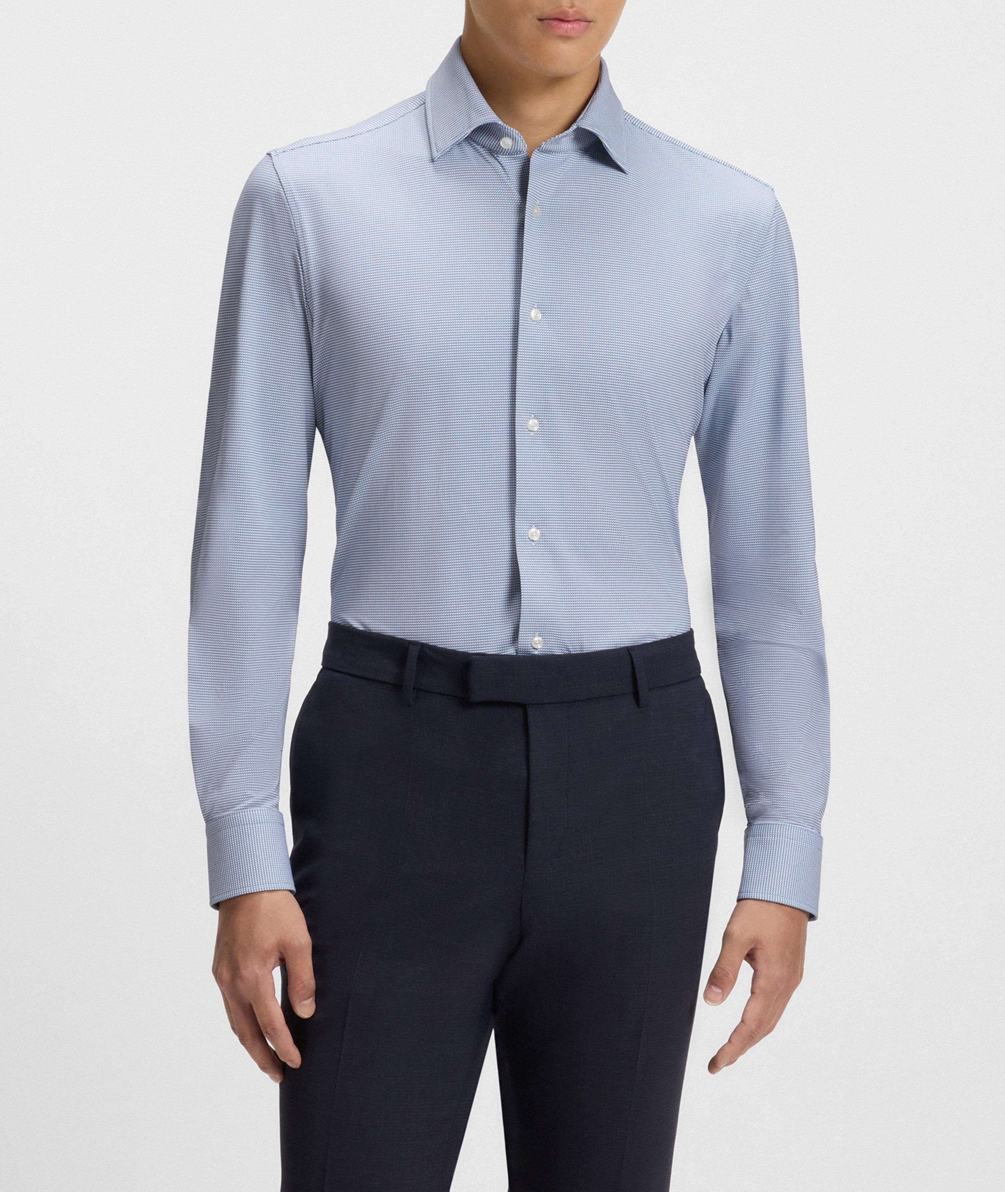 Slim-Fit Printed Dress Shirt  image 1