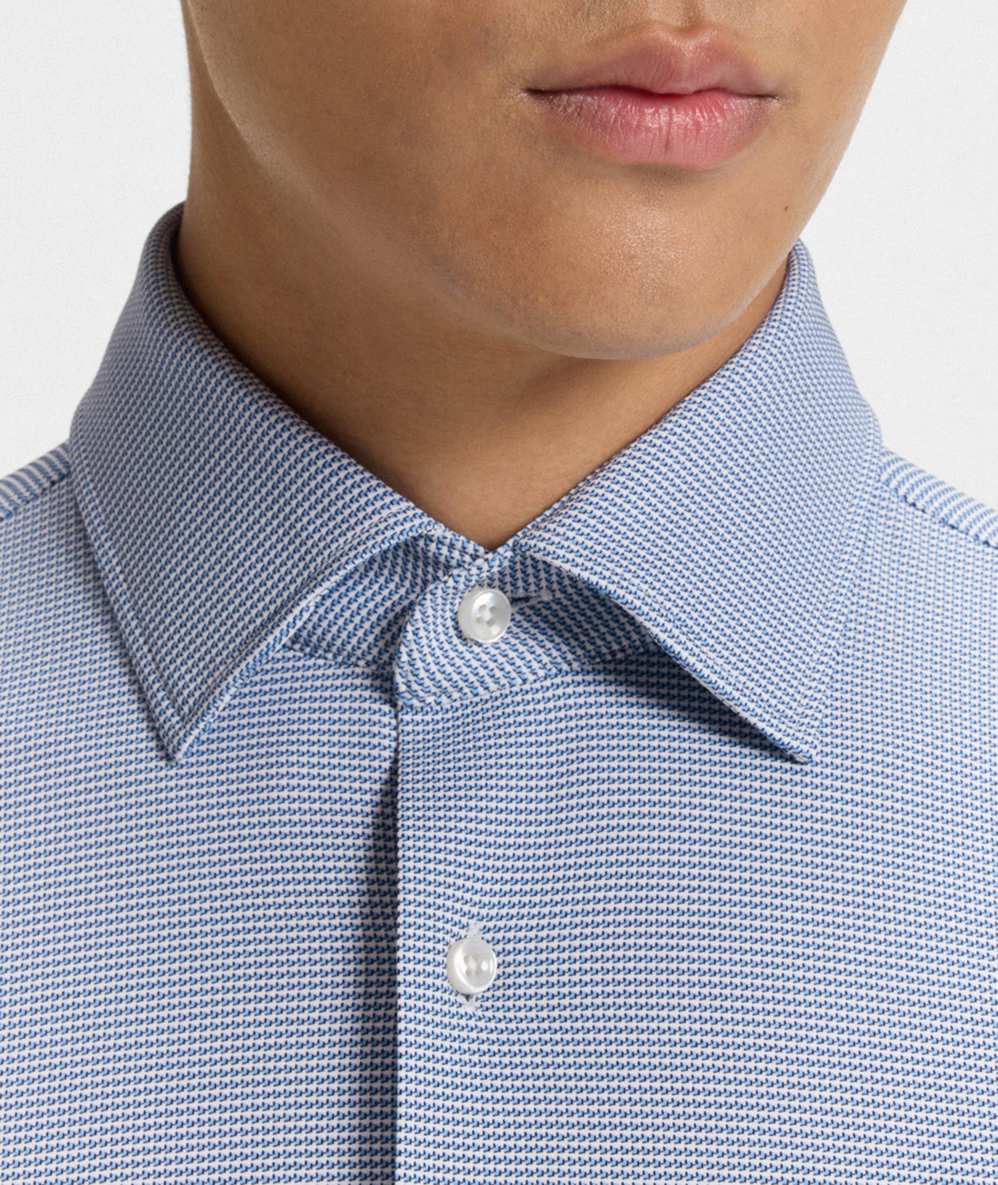 Slim-Fit Printed Dress Shirt  image 3