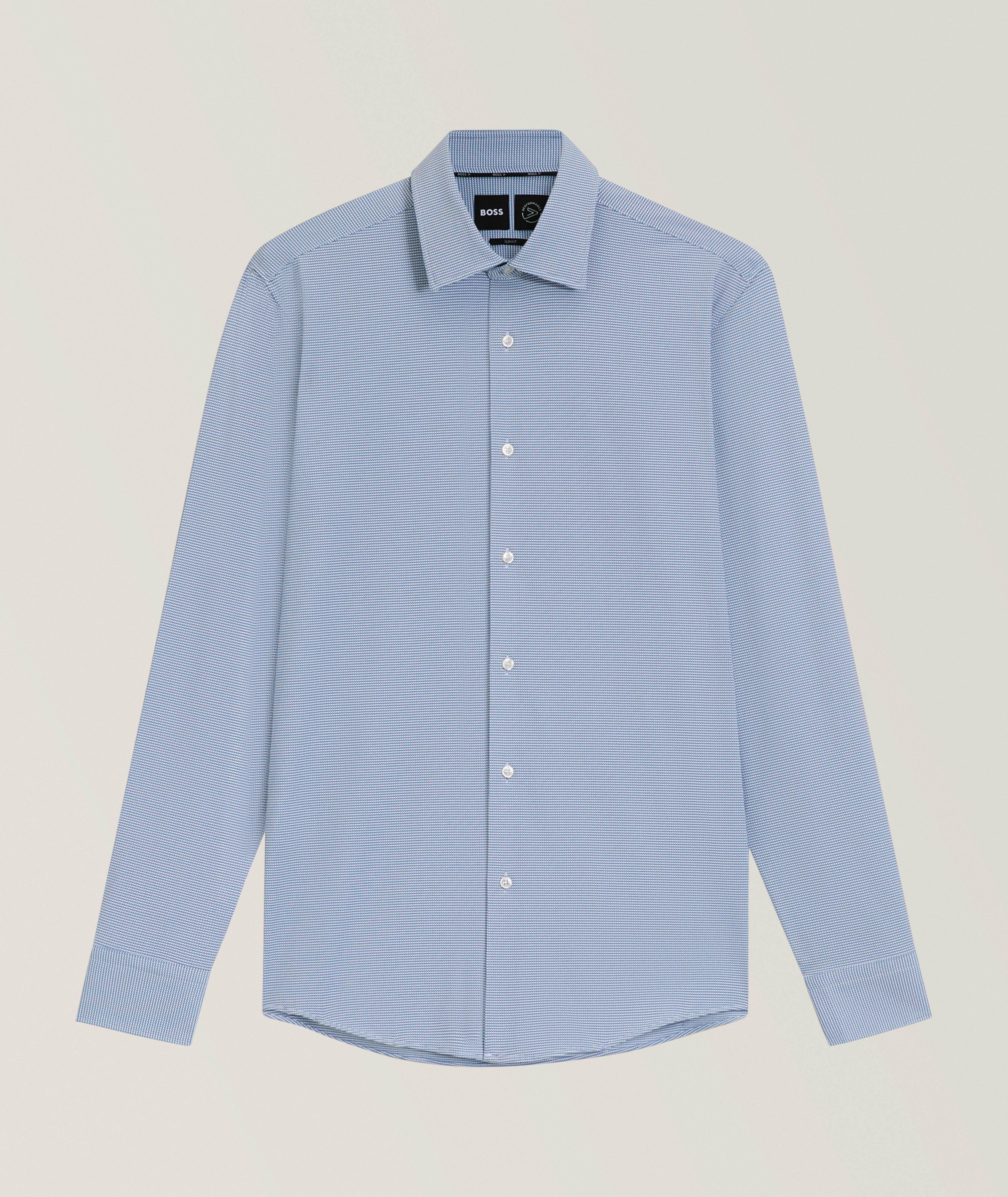 Slim-Fit Printed Dress Shirt  image 0