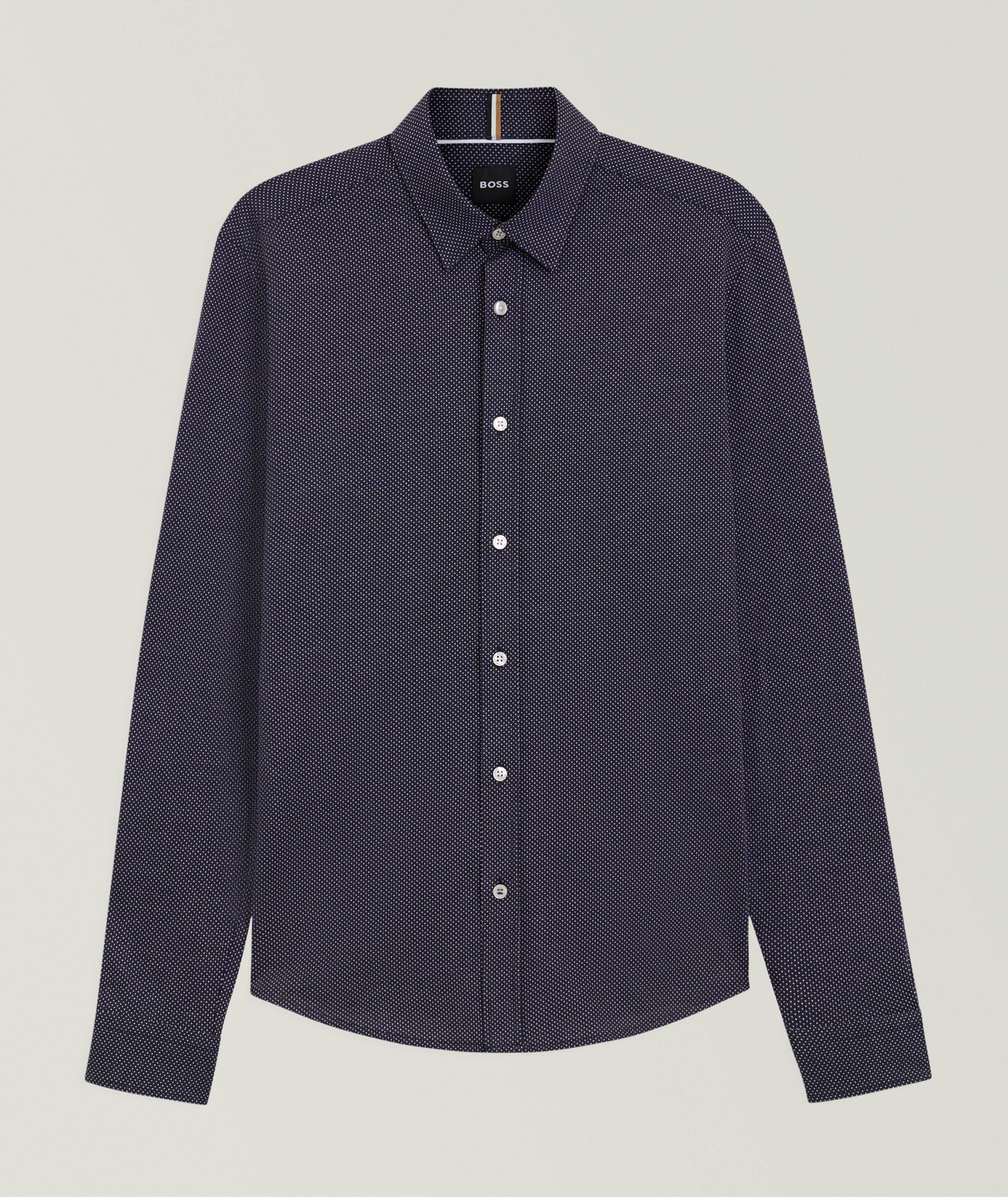 Roan Slim-Fit Jersey Dobby Shirt image 0