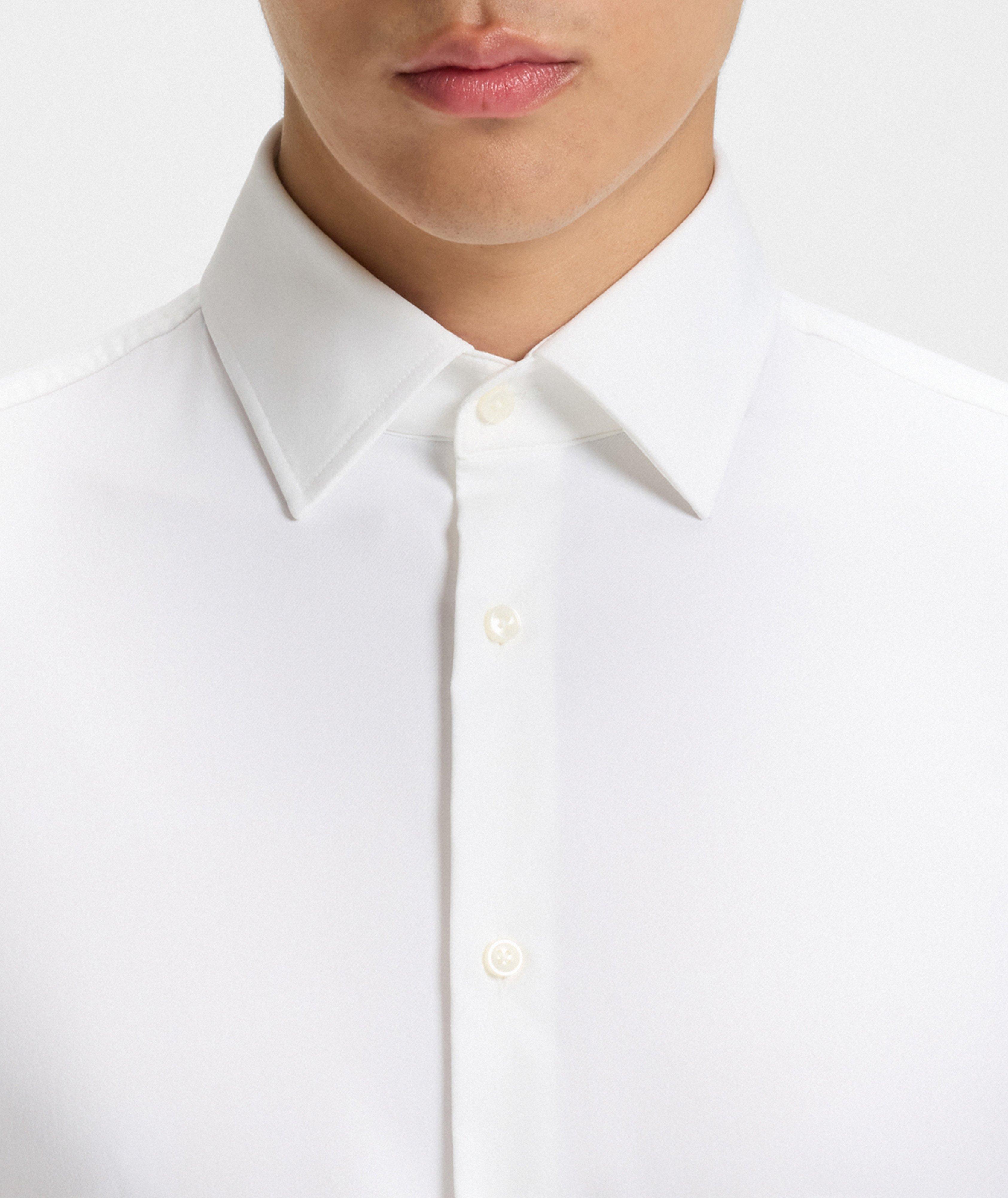 Chemise habillée en twill extensible image 3