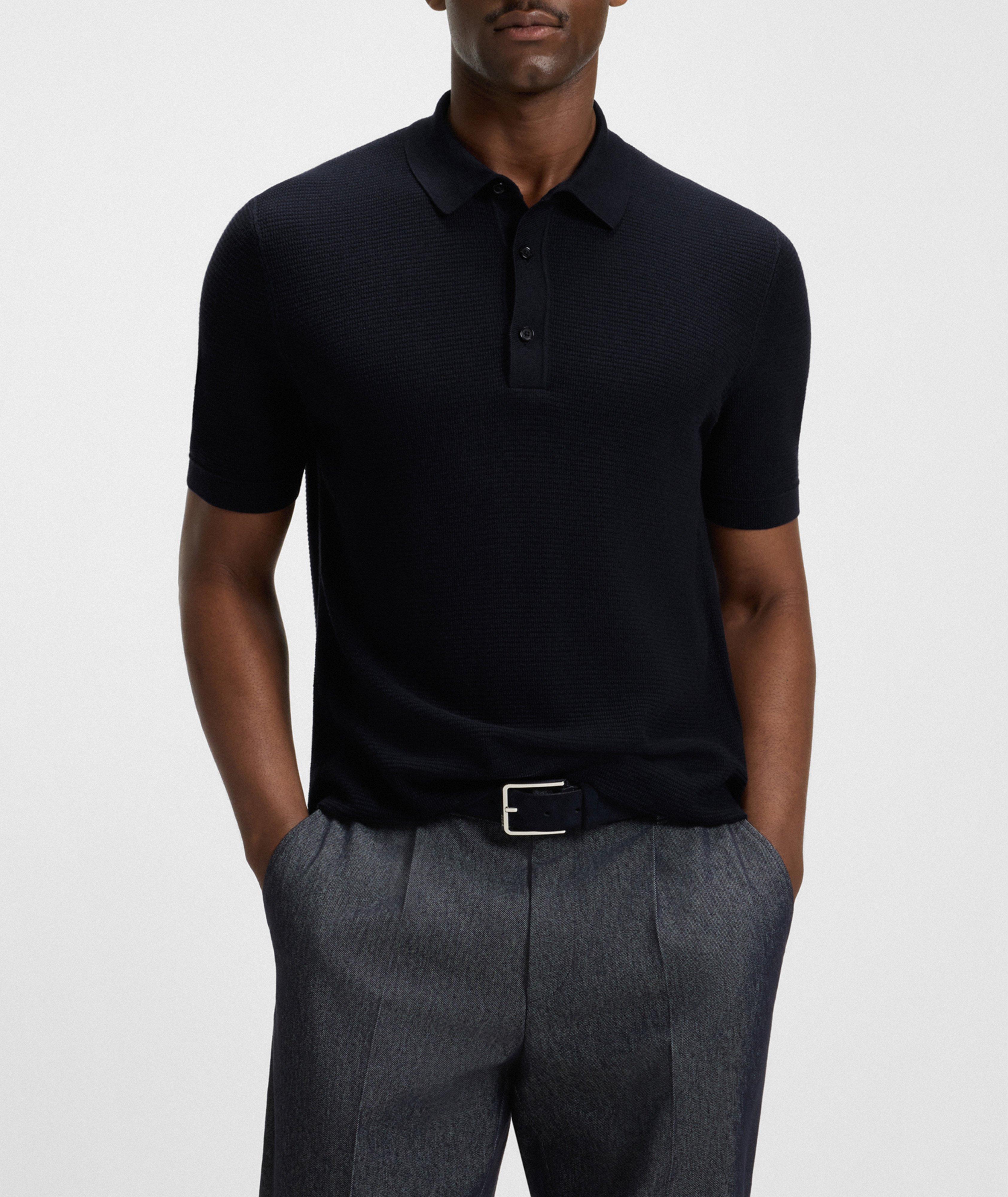 Iannotti Lyocell-Cotton Knit Polo image 1