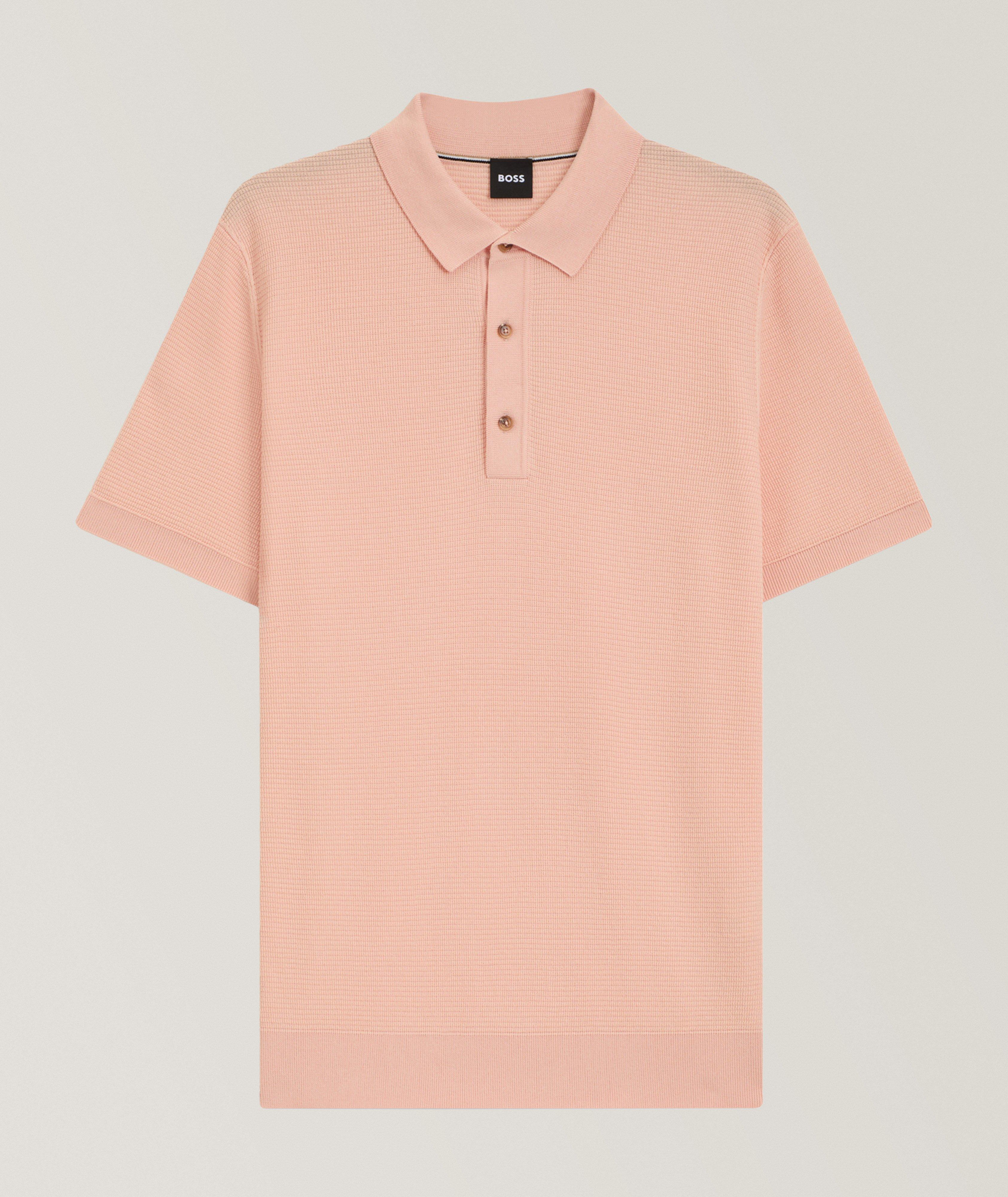 Cotton-Lyocell Knit Polo image 0