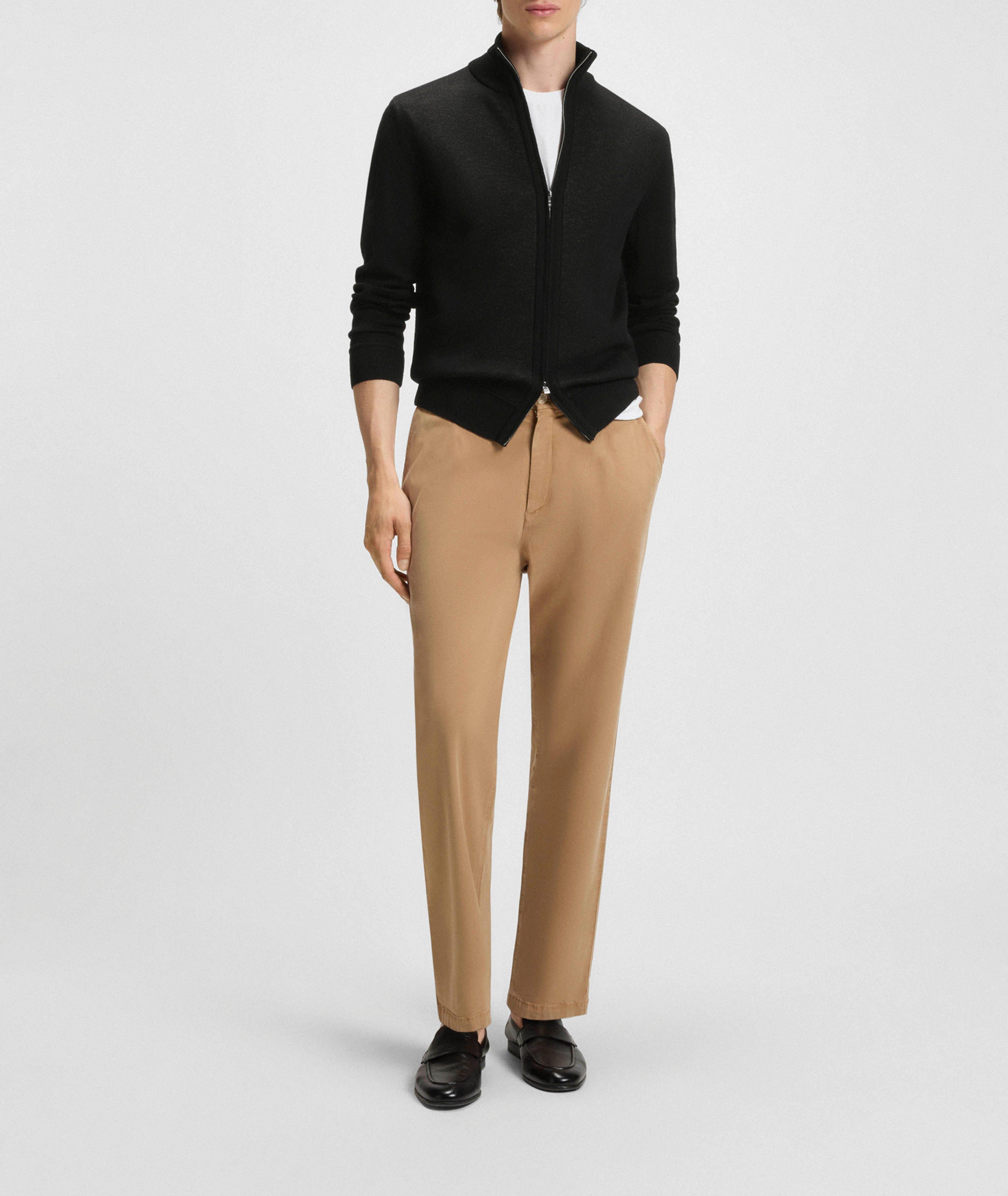 Illarione Zip-Up Wool Knit Cardigan  image 4