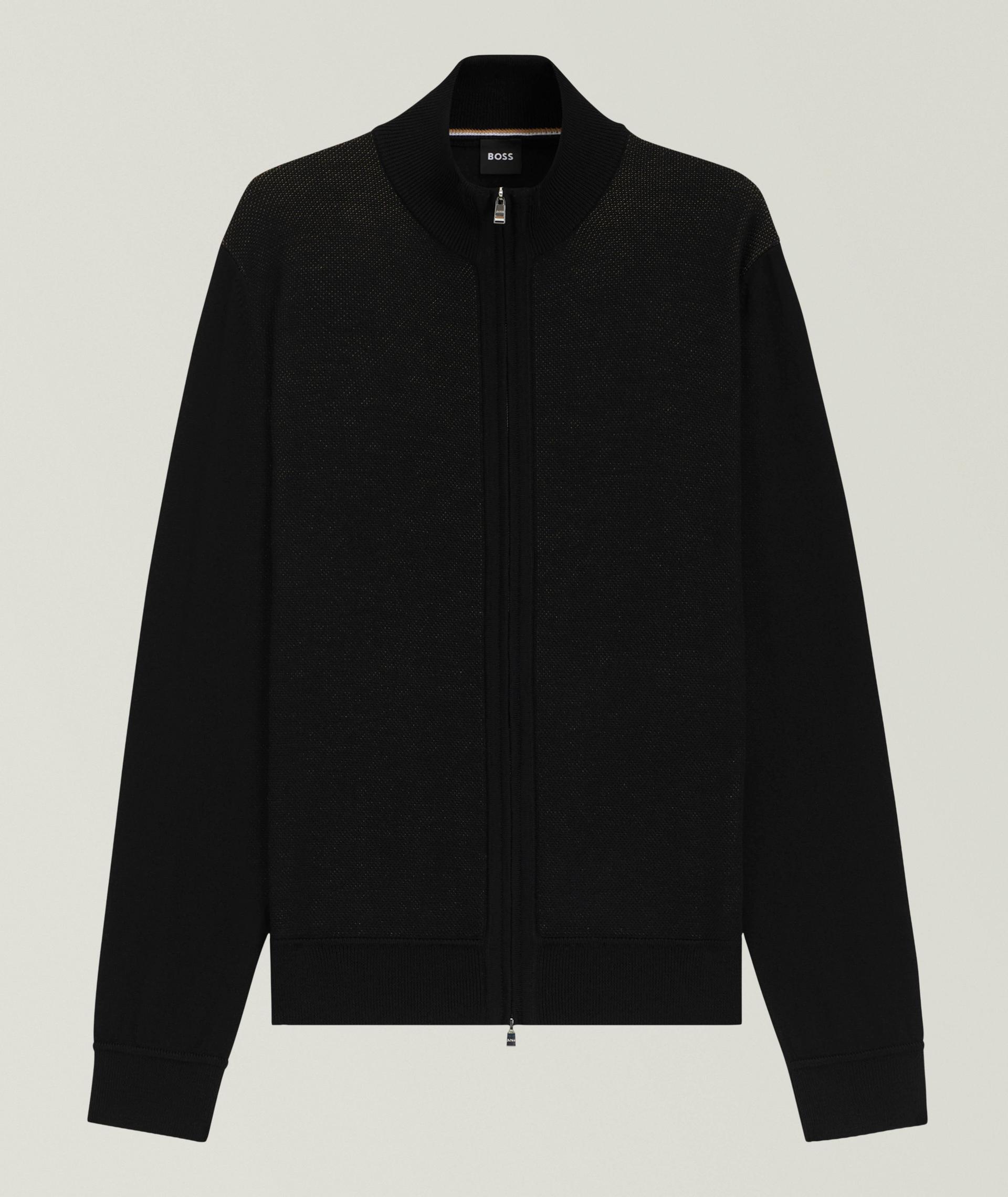 Illarione Zip-Up Wool Knit Cardigan  image 0